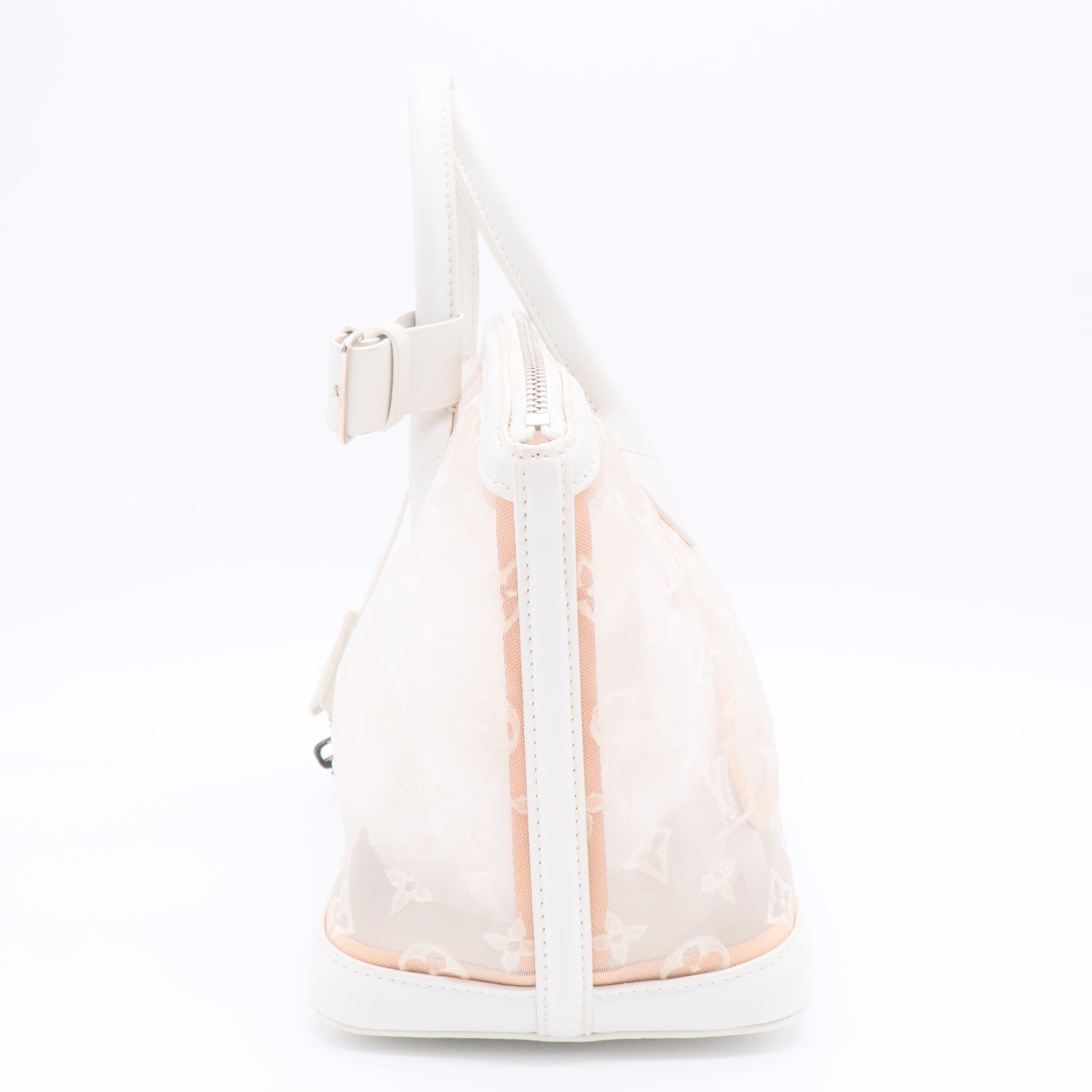 Louis Vuitton Transparence Lockit Handbag Mesh and Leather East West