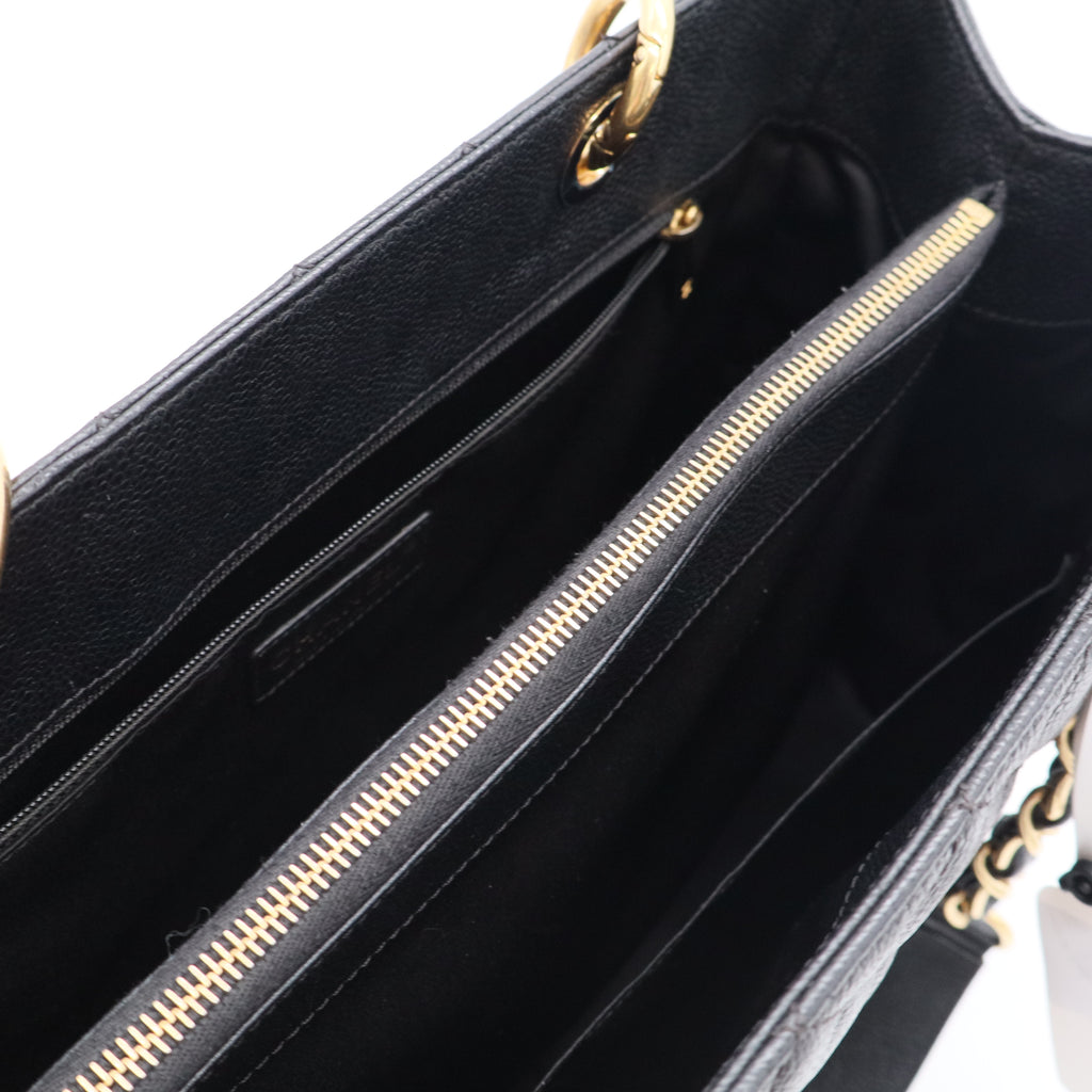 Grand Shopping Tote Quilted Caviar