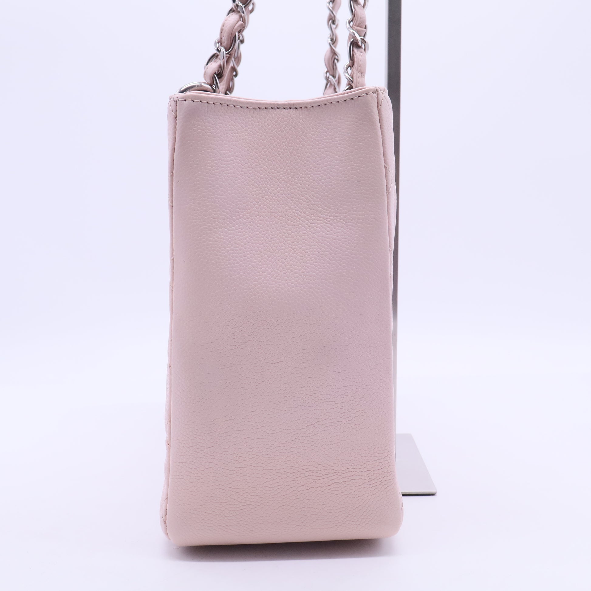 Caviar Quilted Grand Shopping Tote GST Rose Clair B20256