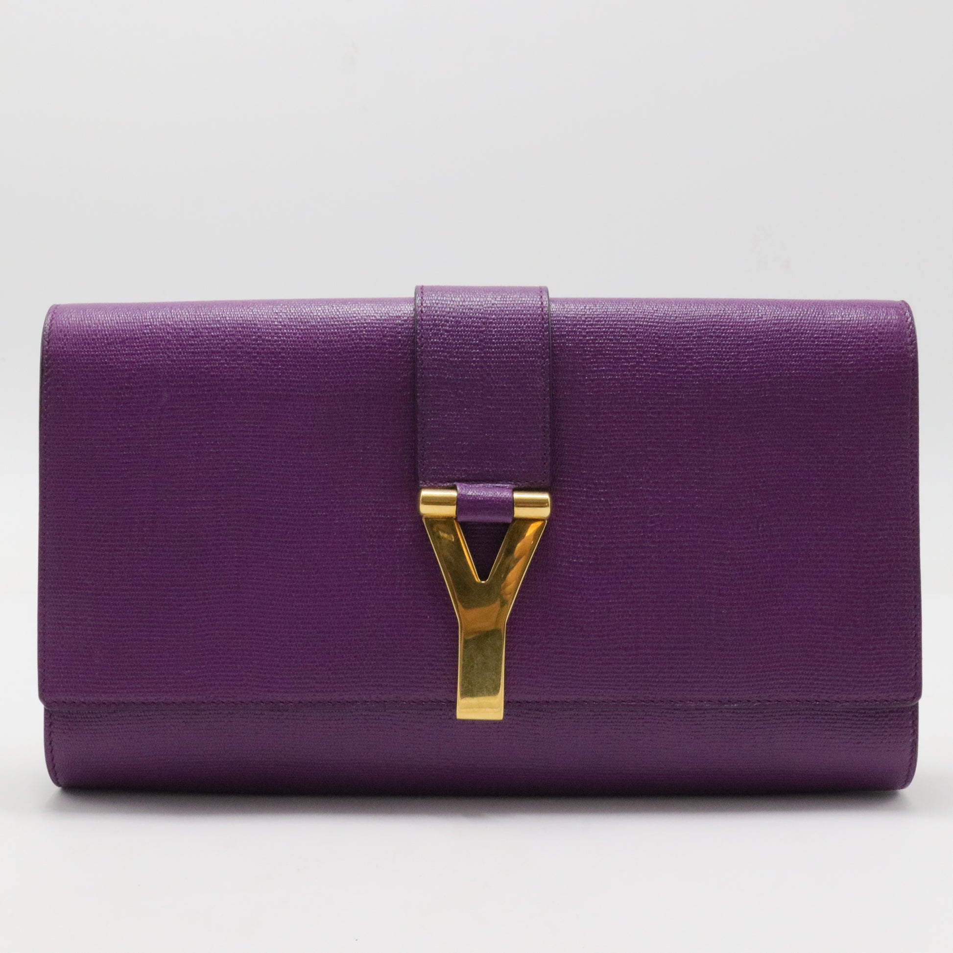 Chyc pouch in purple leather