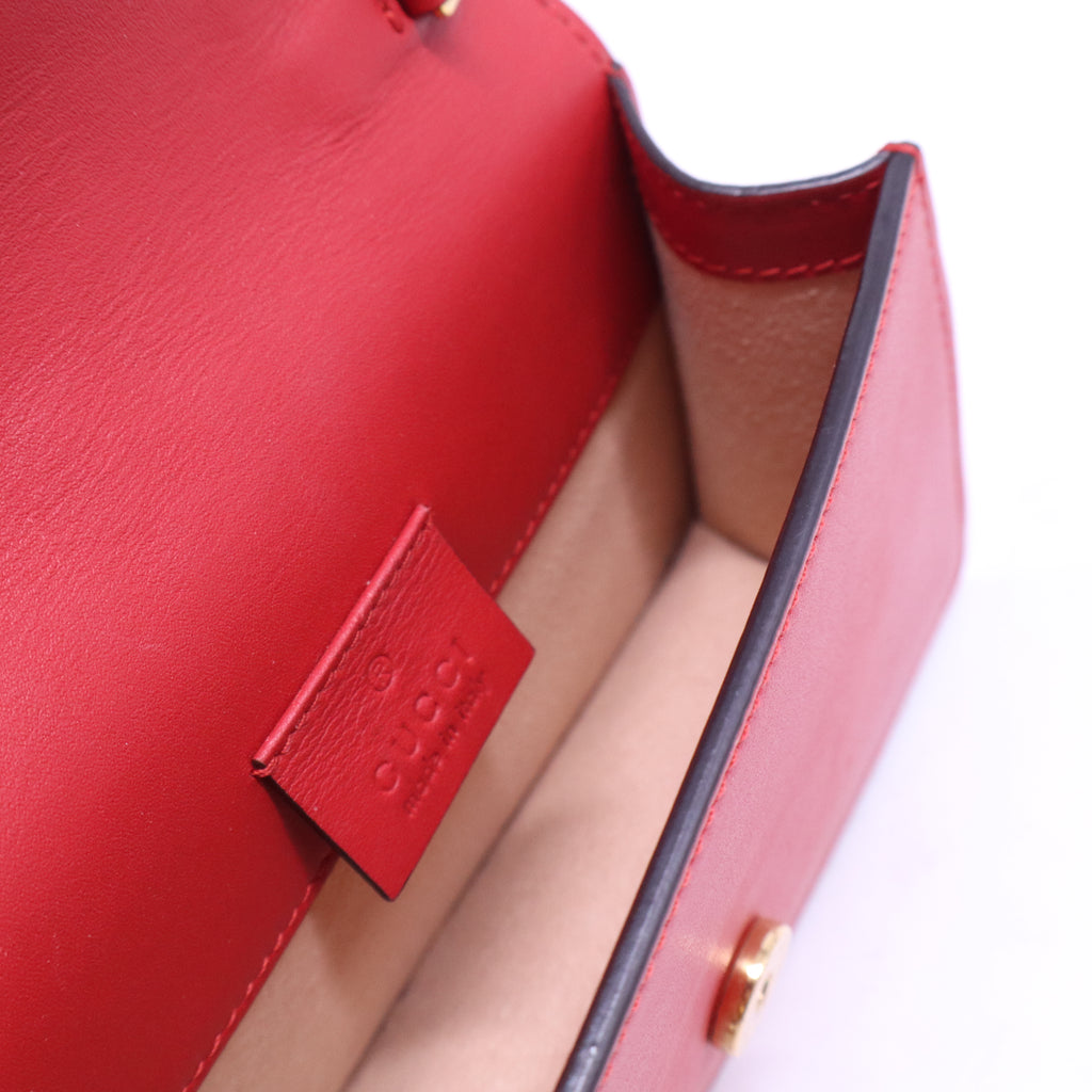 Calfskin Small Sylvie Shoulder Bag Hibiscus Red B20797