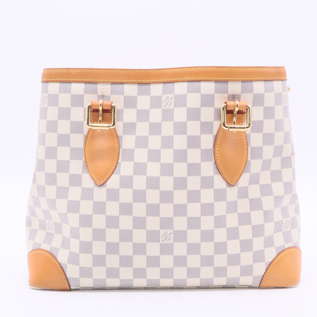 Louis Vuitton Damier Azur Hampstead MM Handbag twins
