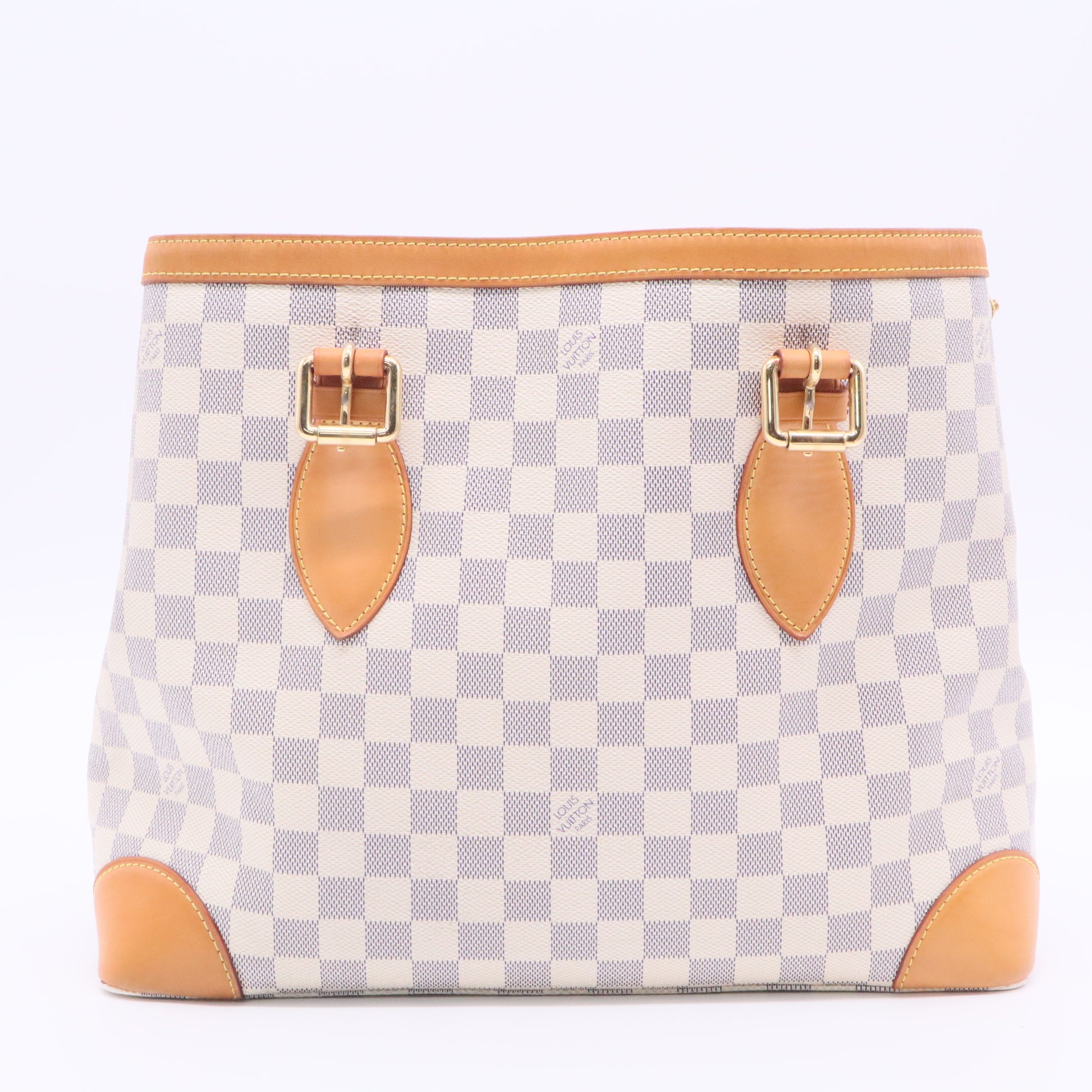 Louis Vuitton Damier Azur Hampstead MM Handbag twins