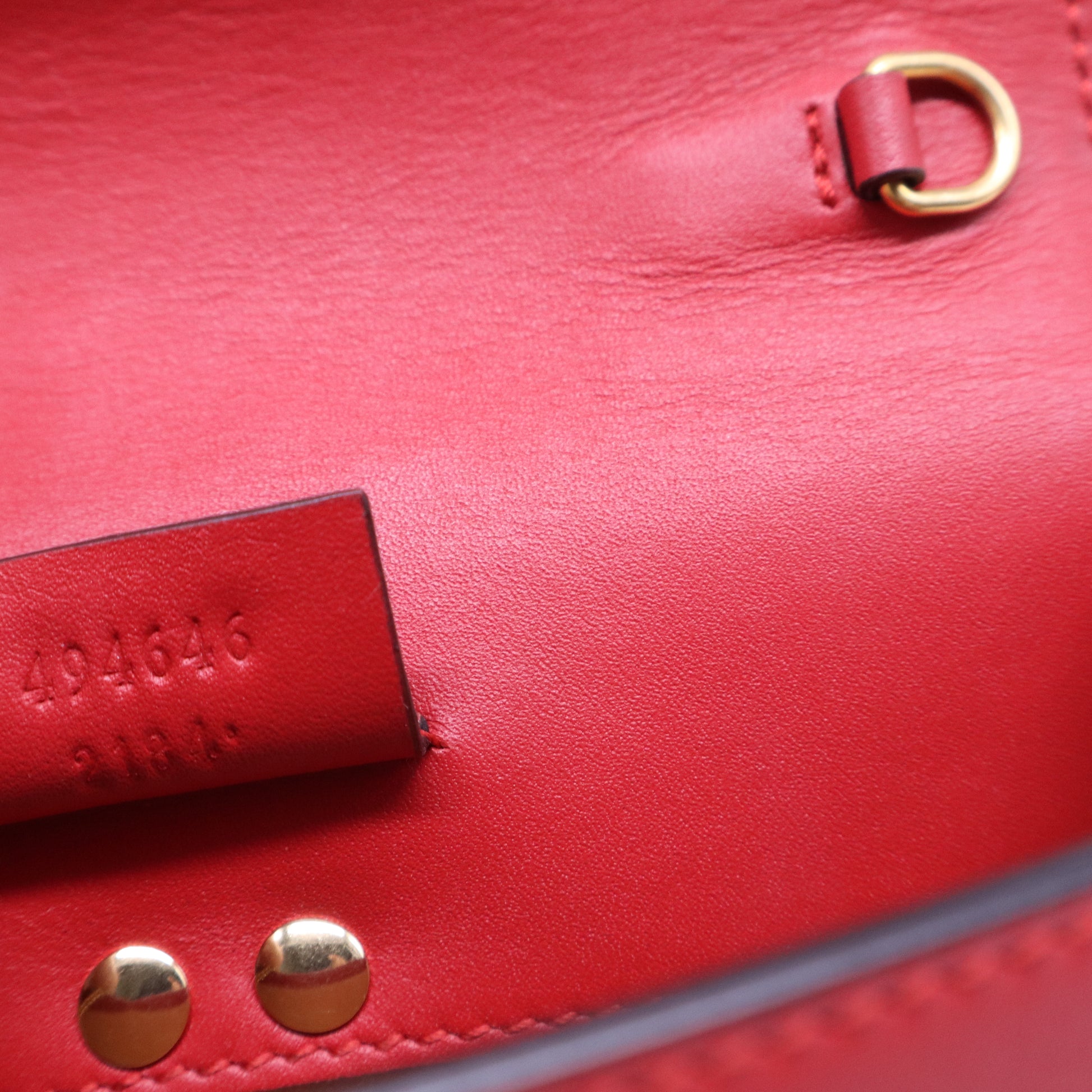Calfskin Small Sylvie Shoulder Bag Hibiscus Red B20797