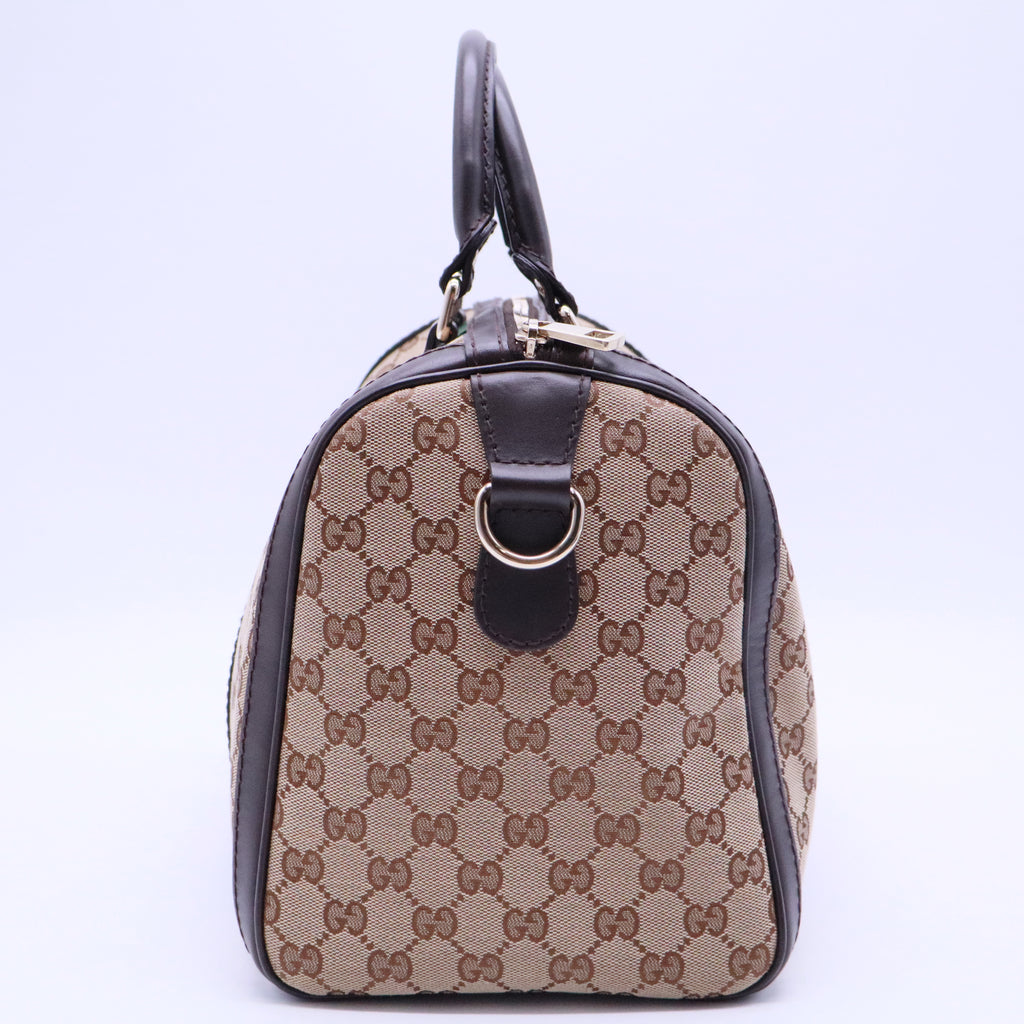 Vintage Web Boston Bag GG Canvas Medium