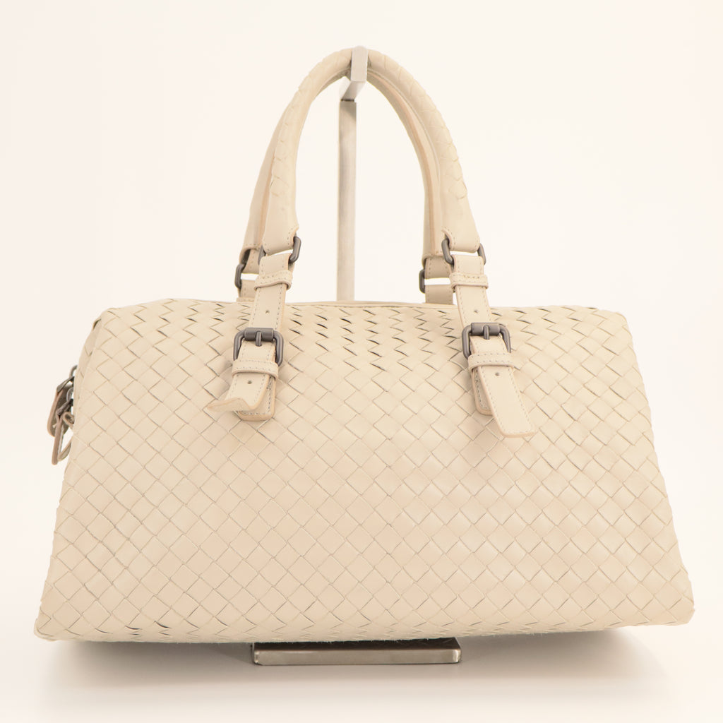 Bottega Veneta Nappa Intrecciato Boston Mink twins