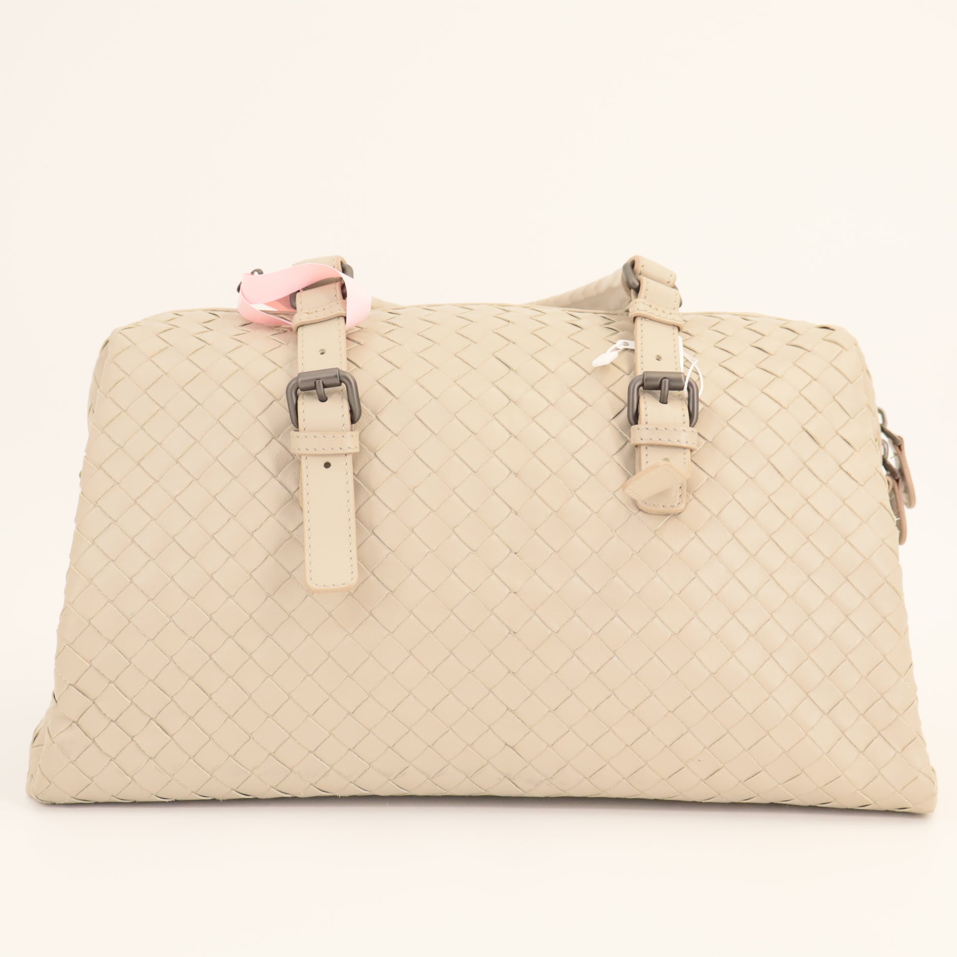 Bottega Veneta Nappa Intrecciato Boston Mink twins
