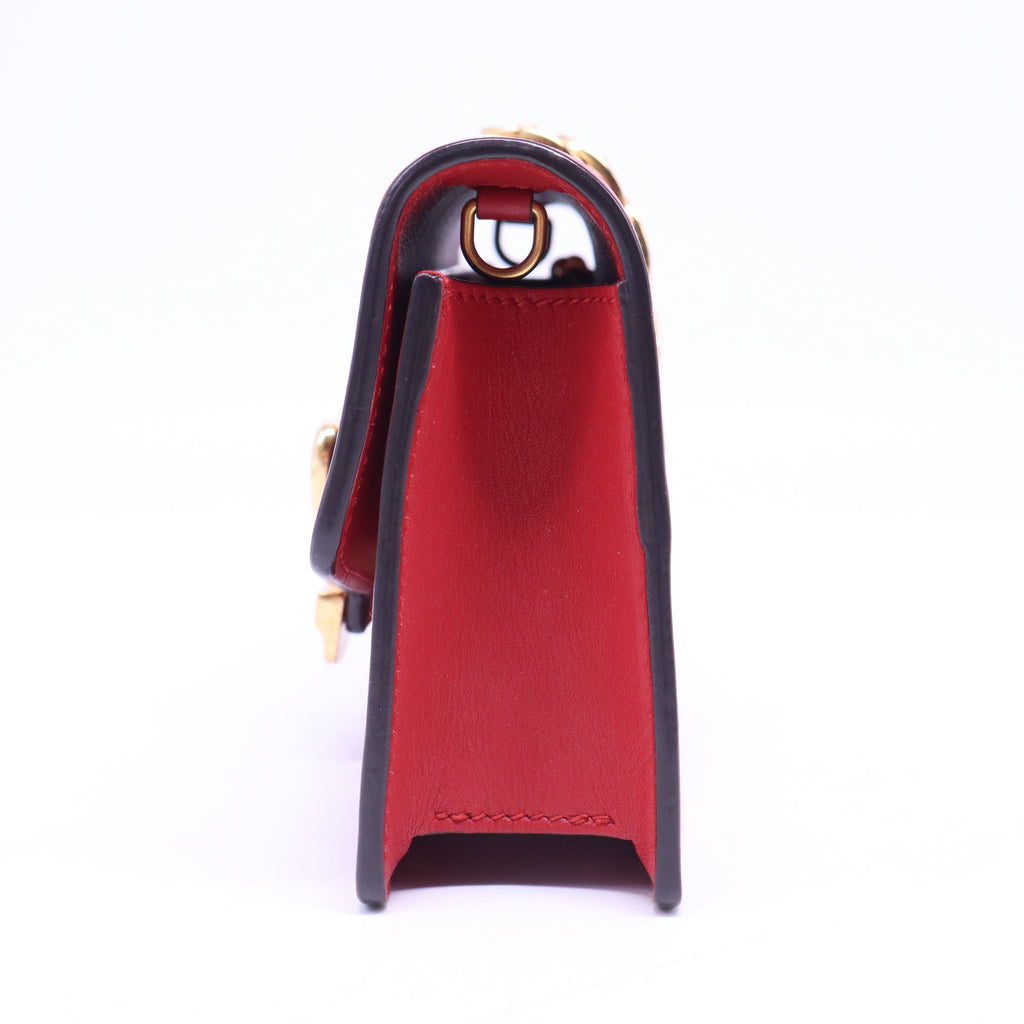 Calfskin Small Sylvie Shoulder Bag Hibiscus Red B20797