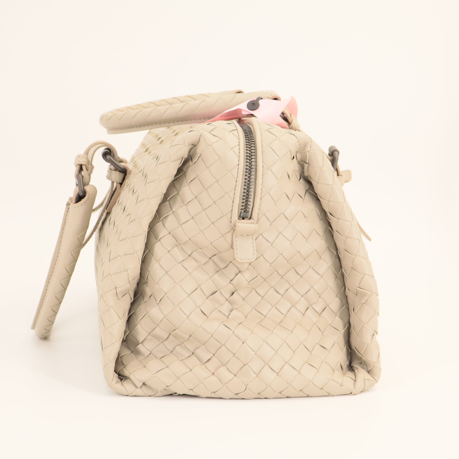 Bottega Veneta Nappa Intrecciato Boston Mink twins