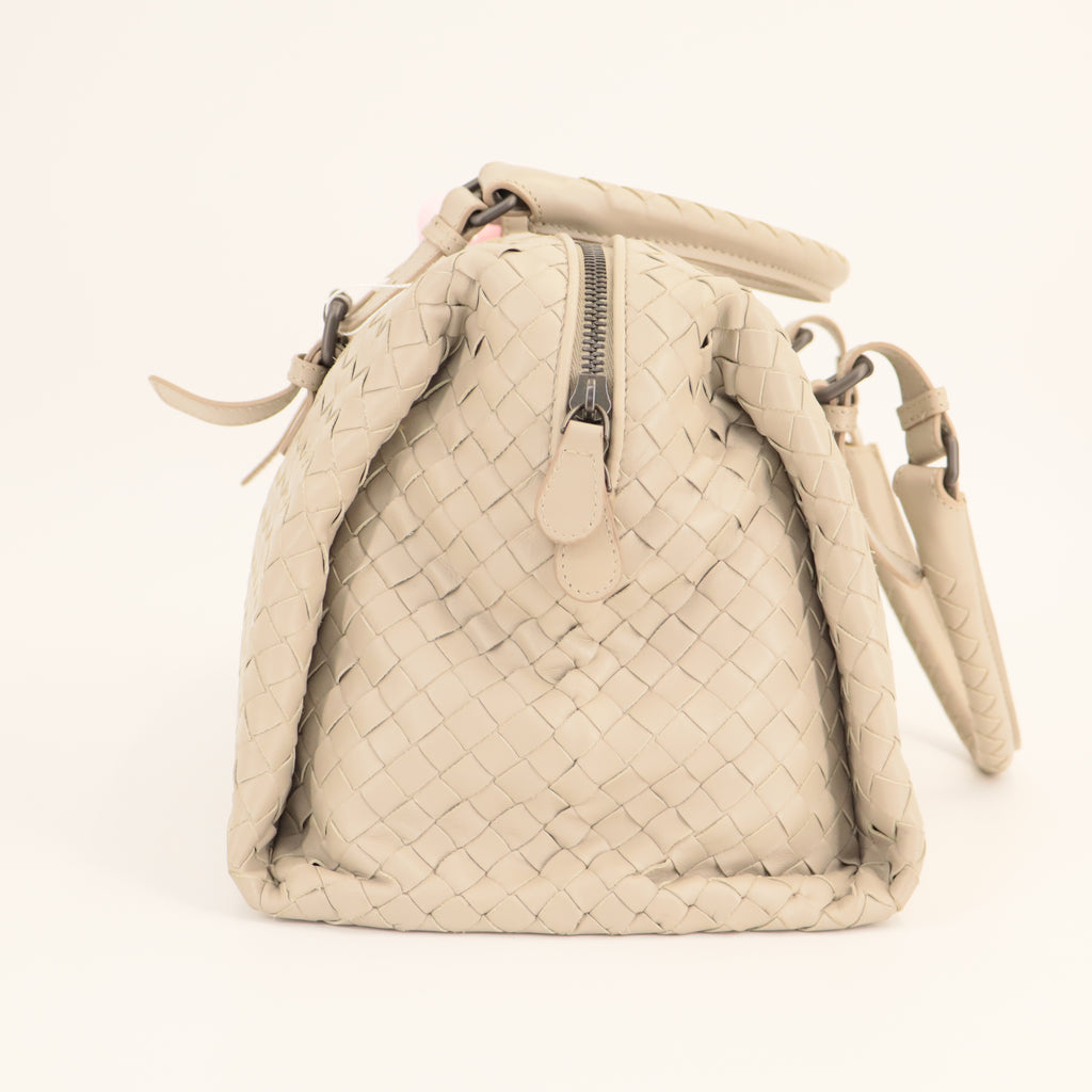 Bottega Veneta Nappa Intrecciato Boston Mink twins
