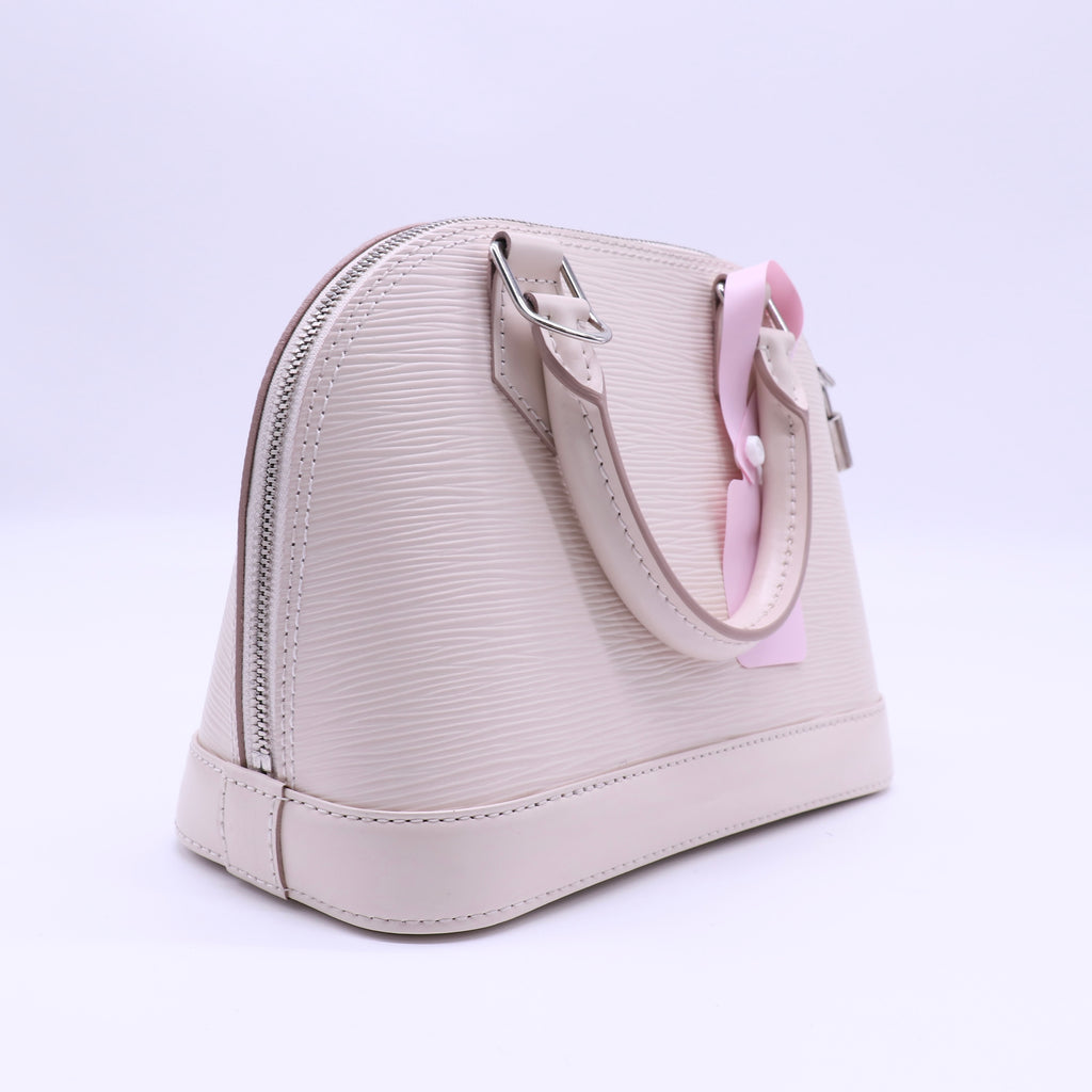 Alma Handbag Epi Leather with Logo Jacquard Strap BB twins LDJ4351