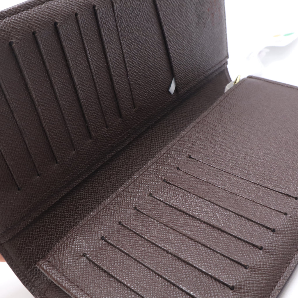 Louis Vuitto Damier Ebene Pattern Sarah Wallet Twins W23133
