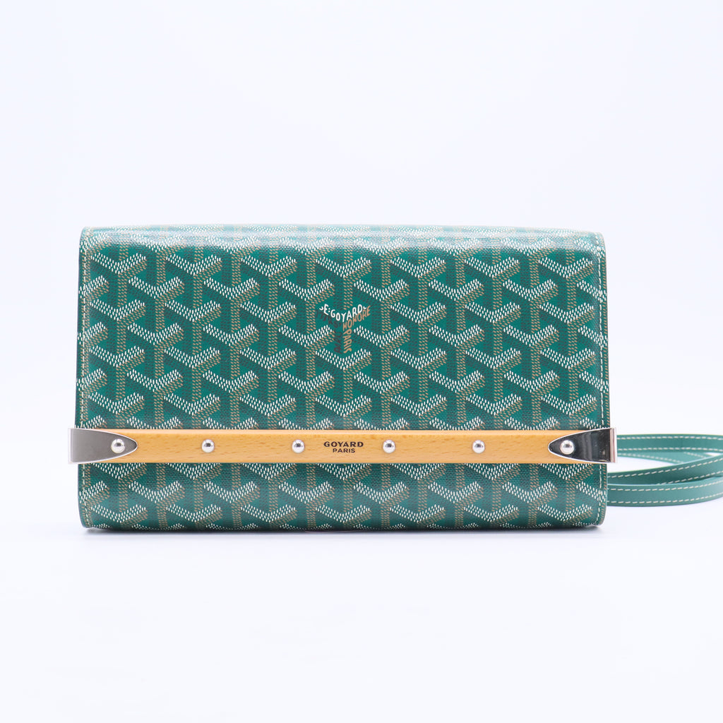 Goyard Goyardine Monte Carlo Clutch PM Black Gold Twins LDJ3069