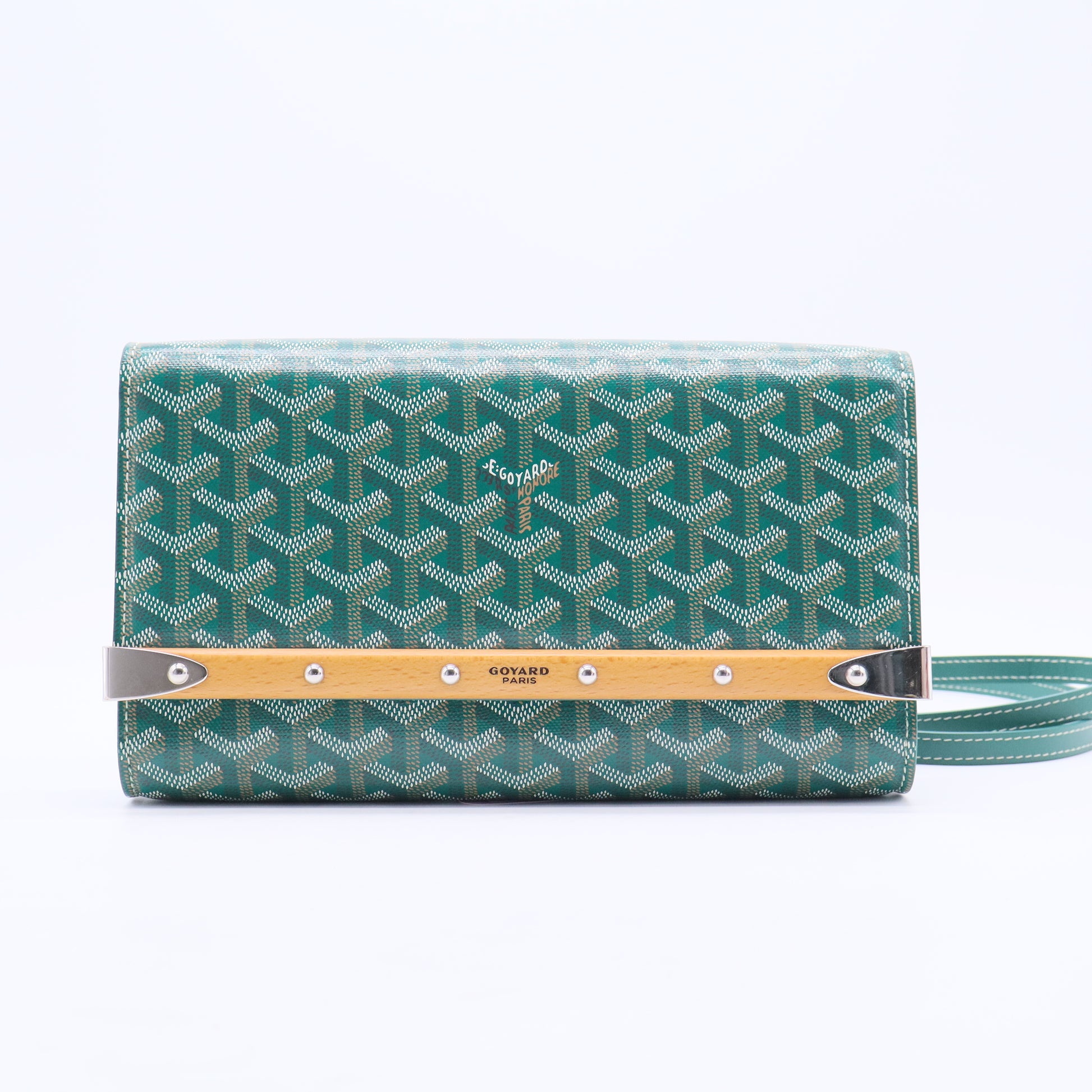Goyard Goyardine Monte Carlo Clutch PM Black Gold Twins LDJ3069