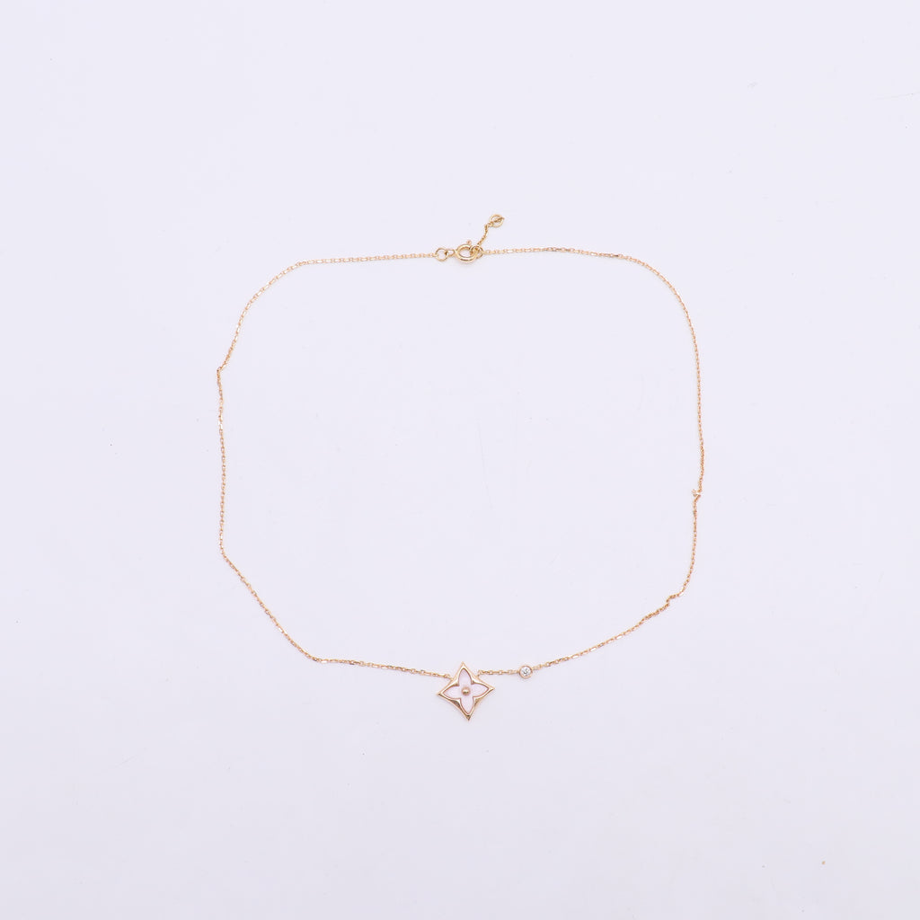 Color Blossom BB Star Pendant, Pink Gold, Pink Mother-of-Pearl and Diamond twins LDZ993