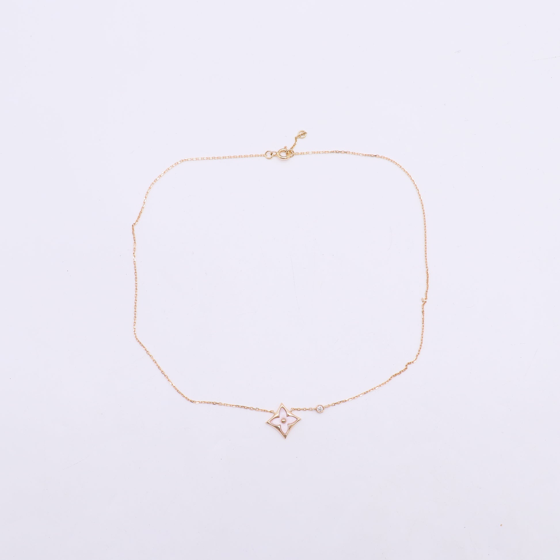 Color Blossom BB Star Pendant, Pink Gold, Pink Mother-of-Pearl and Diamond twins LDZ993