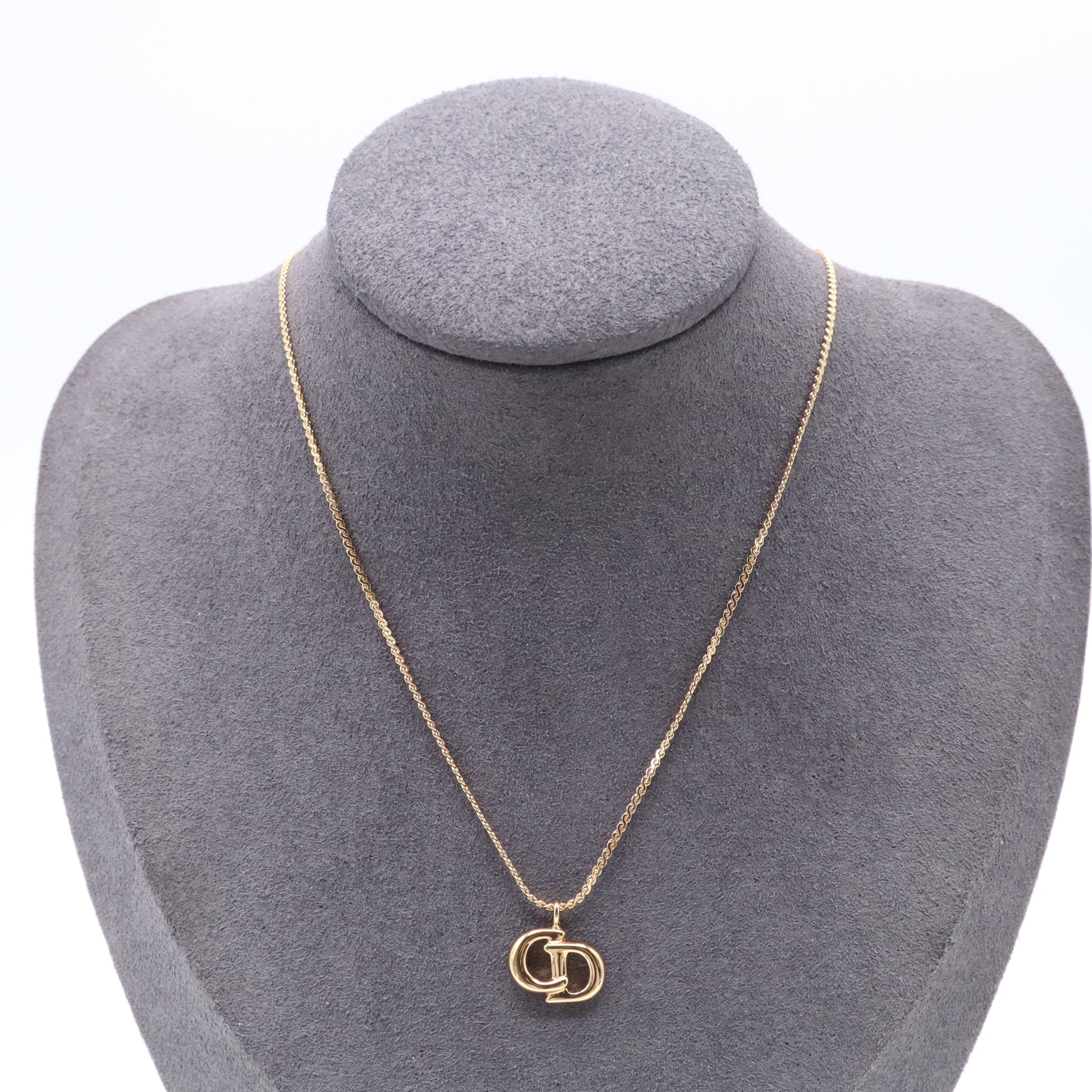 Dior Vintage Interlocking CD Pendant Necklace W21554
