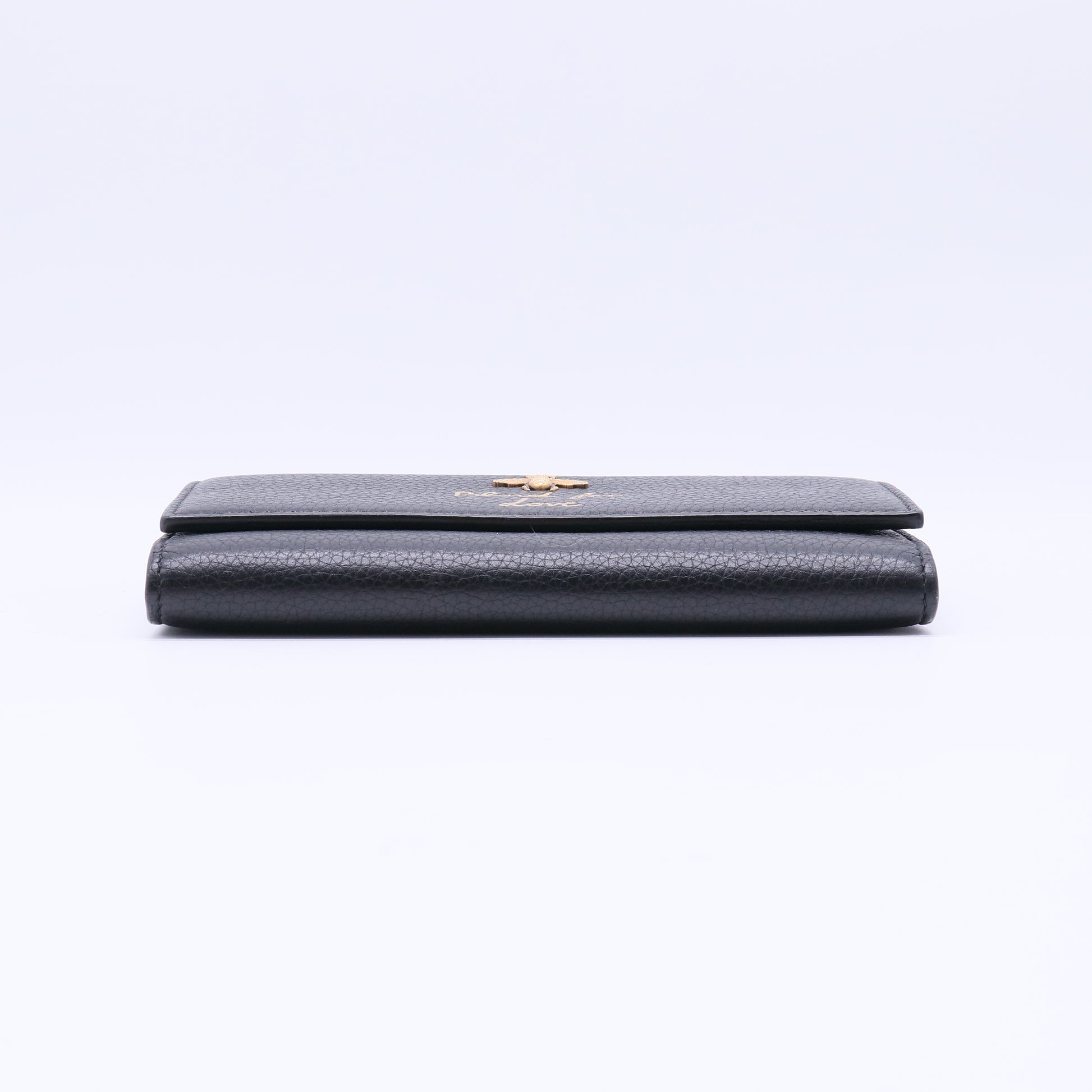 Calfskin Animalier Continental Wallet Black W21440