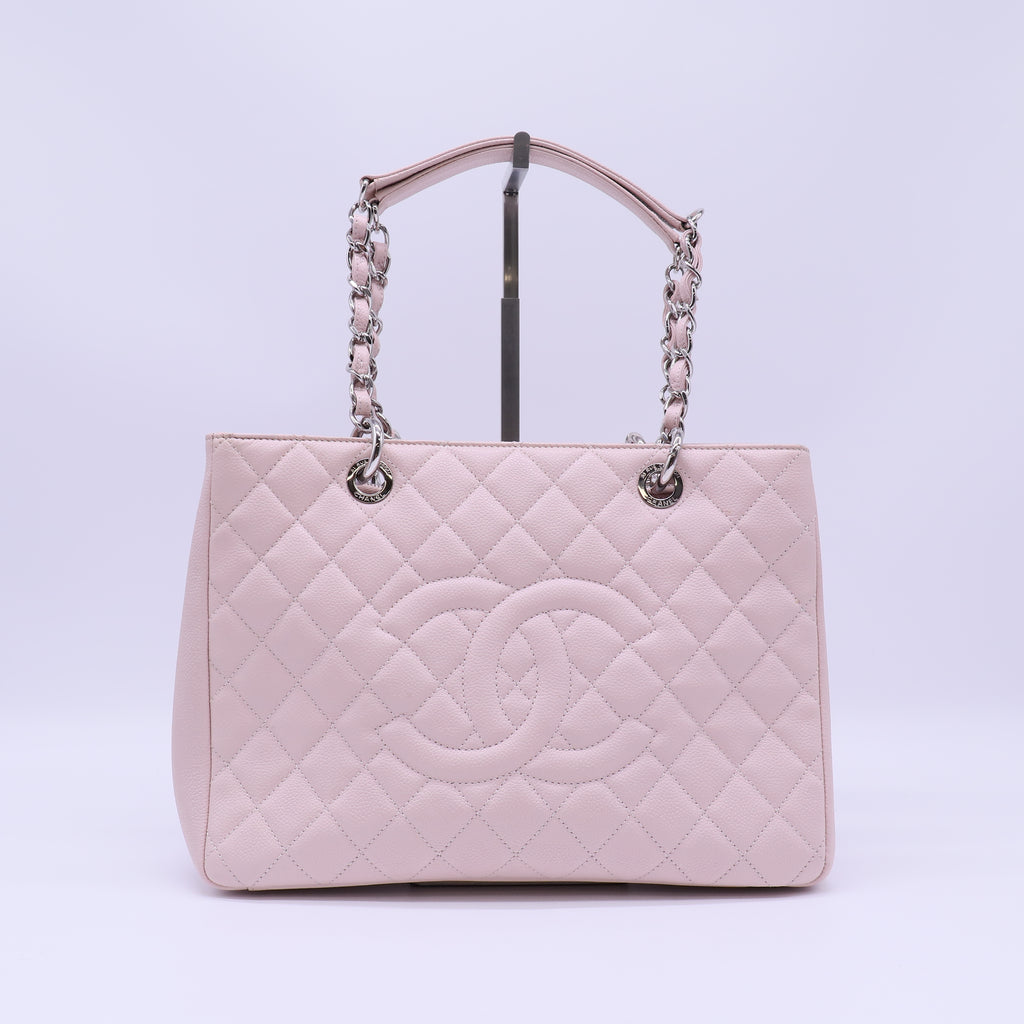 Caviar Quilted Grand Shopping Tote GST Light Pink B22406