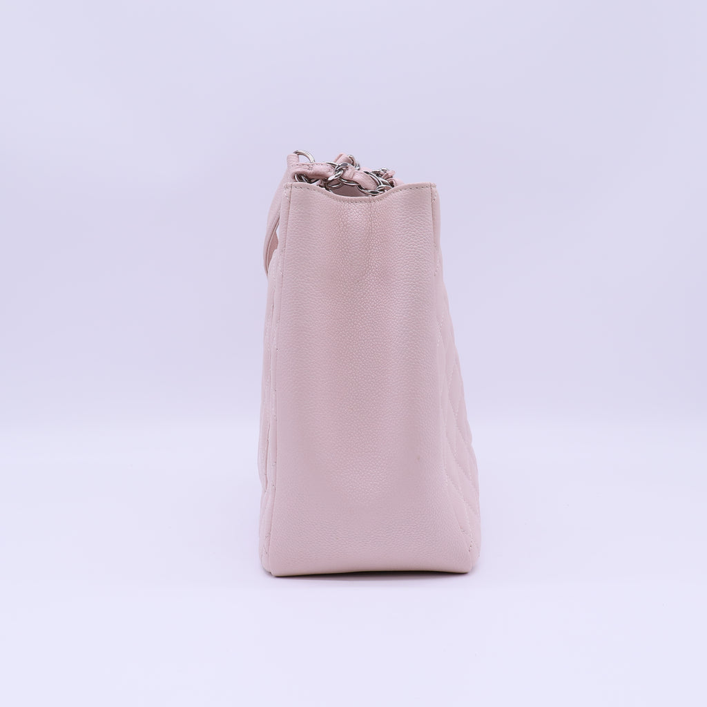 Caviar Quilted Grand Shopping Tote GST Light Pink B22406
