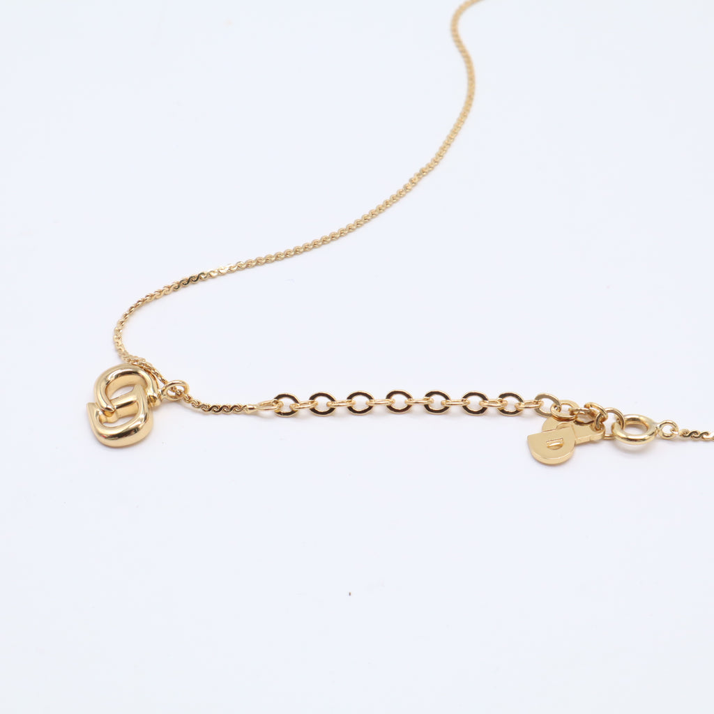 Dior Vintage Interlocking CD Pendant Necklace W21554