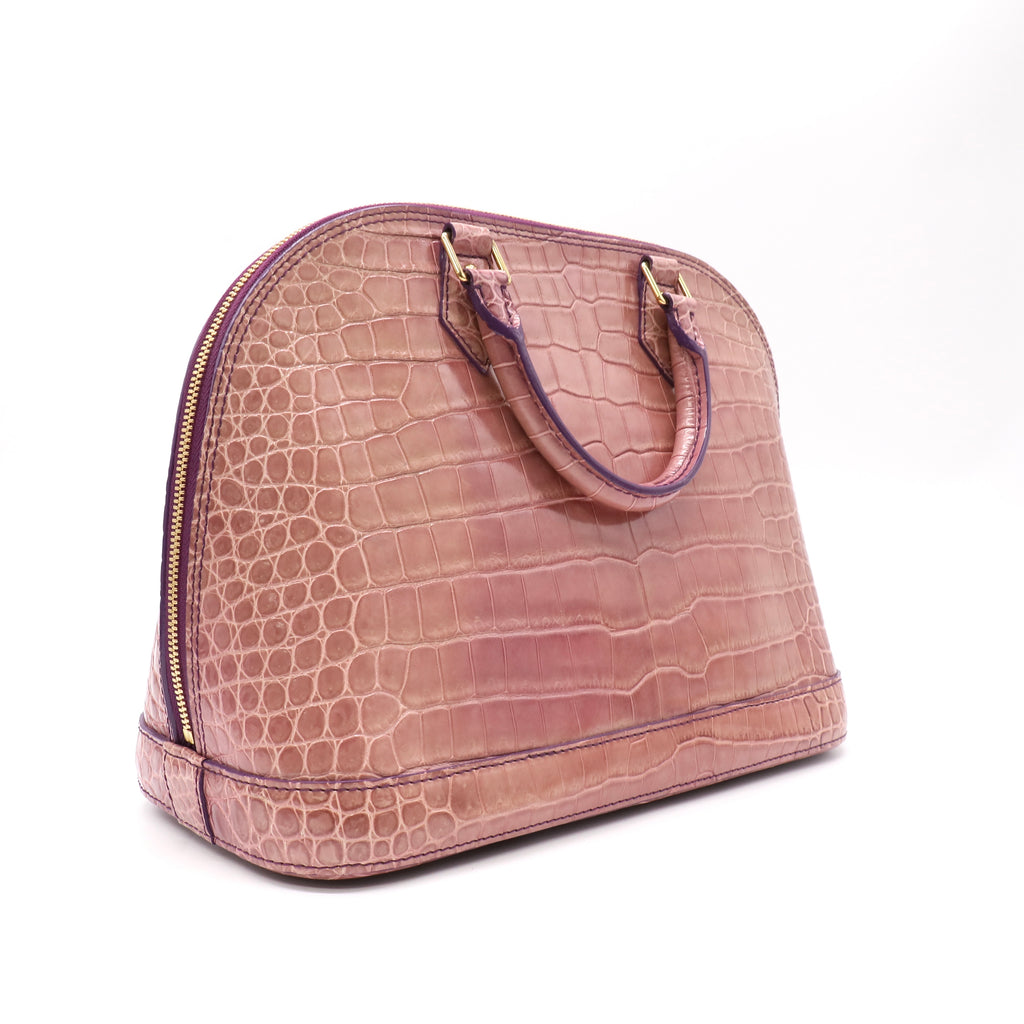 Louis Vuitton Alma Bag Exotic Crocodile Matte Alligator twins LDJ5043