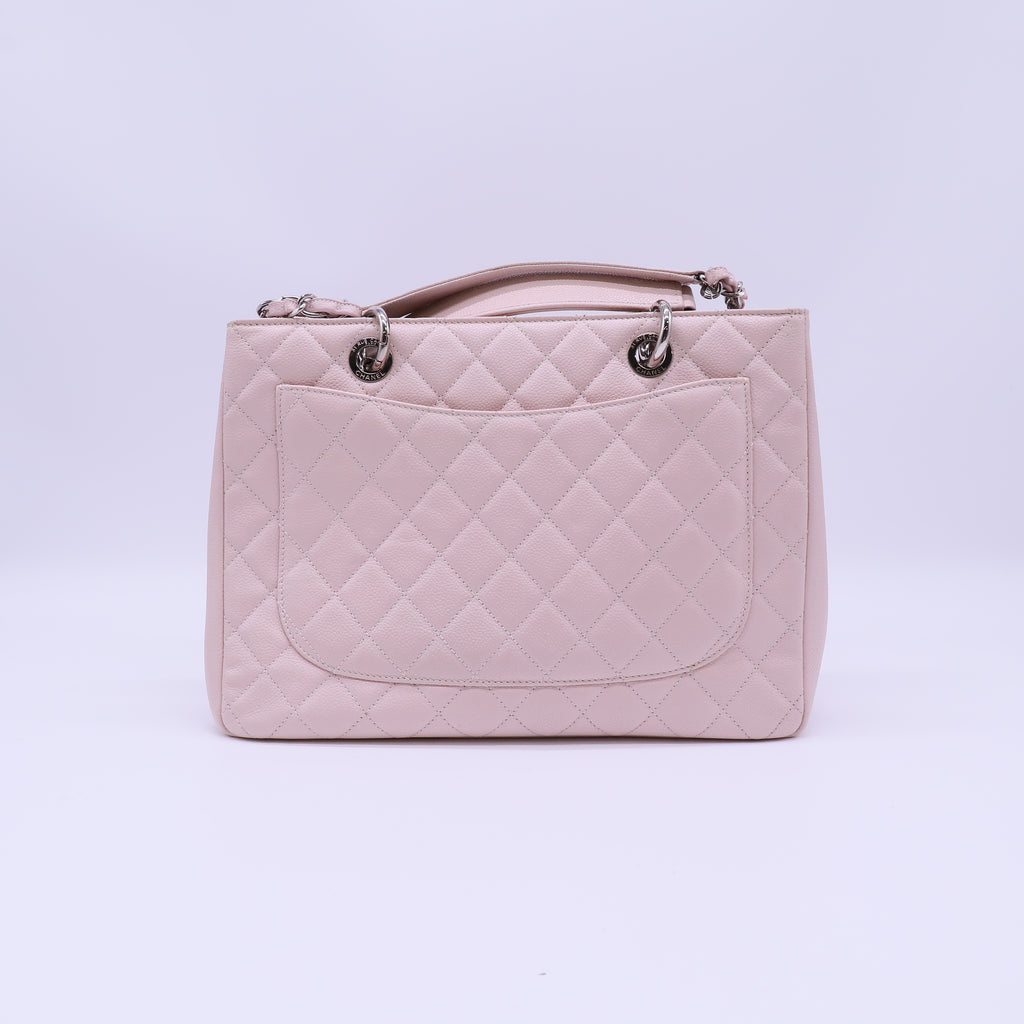 Caviar Quilted Grand Shopping Tote GST Light Pink B22406