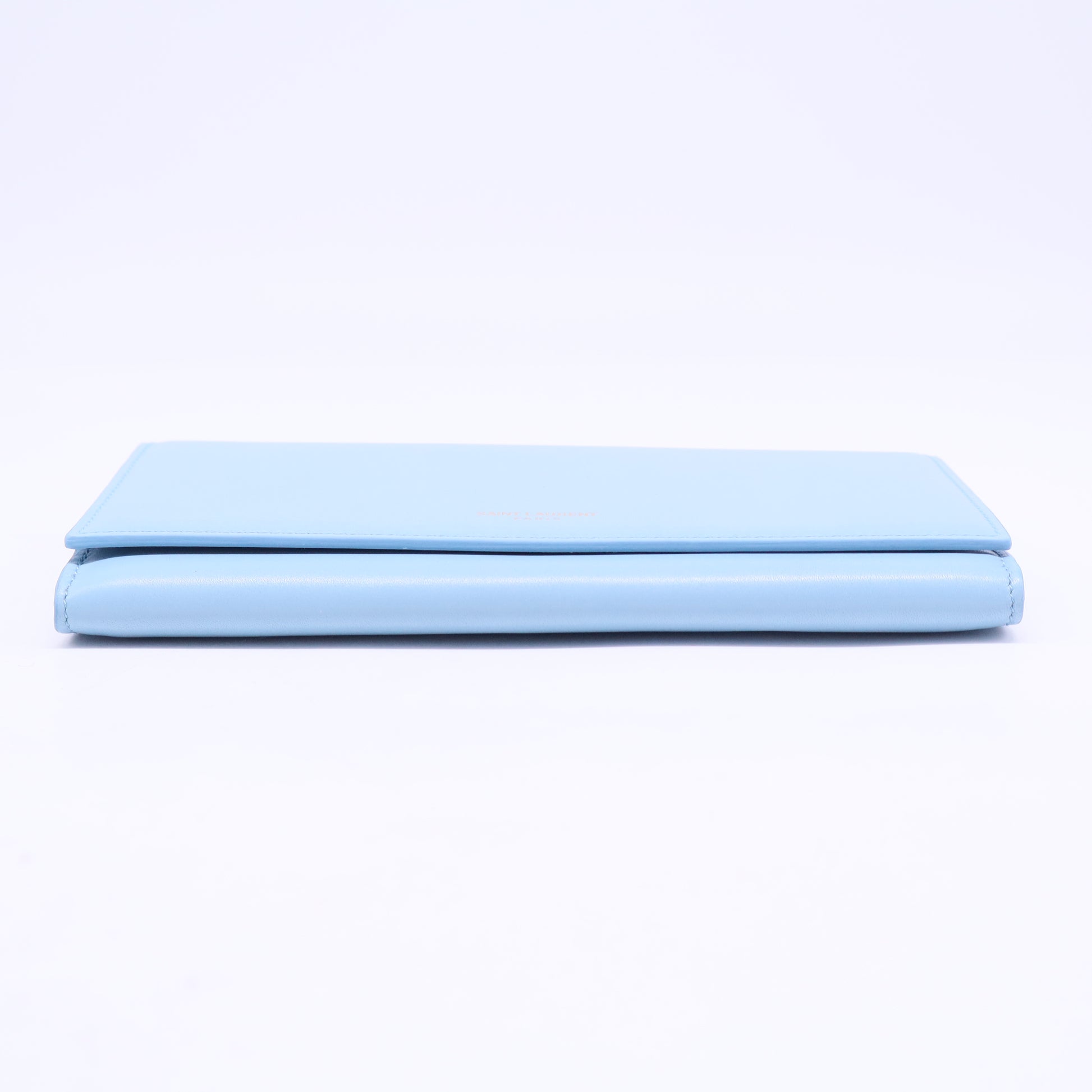 Long leather wallet in blue W20336