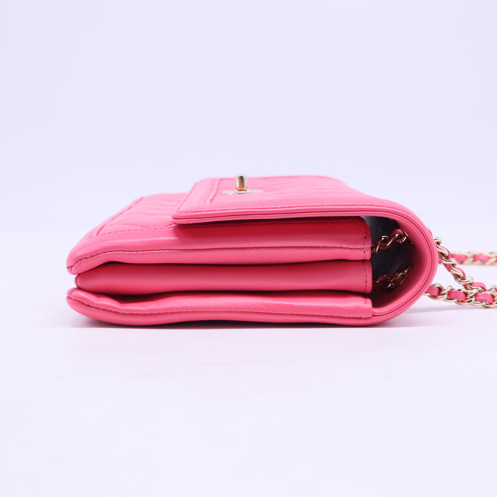 Chanel 3 Compartment Flap Bag Quilted Lambskin Medium