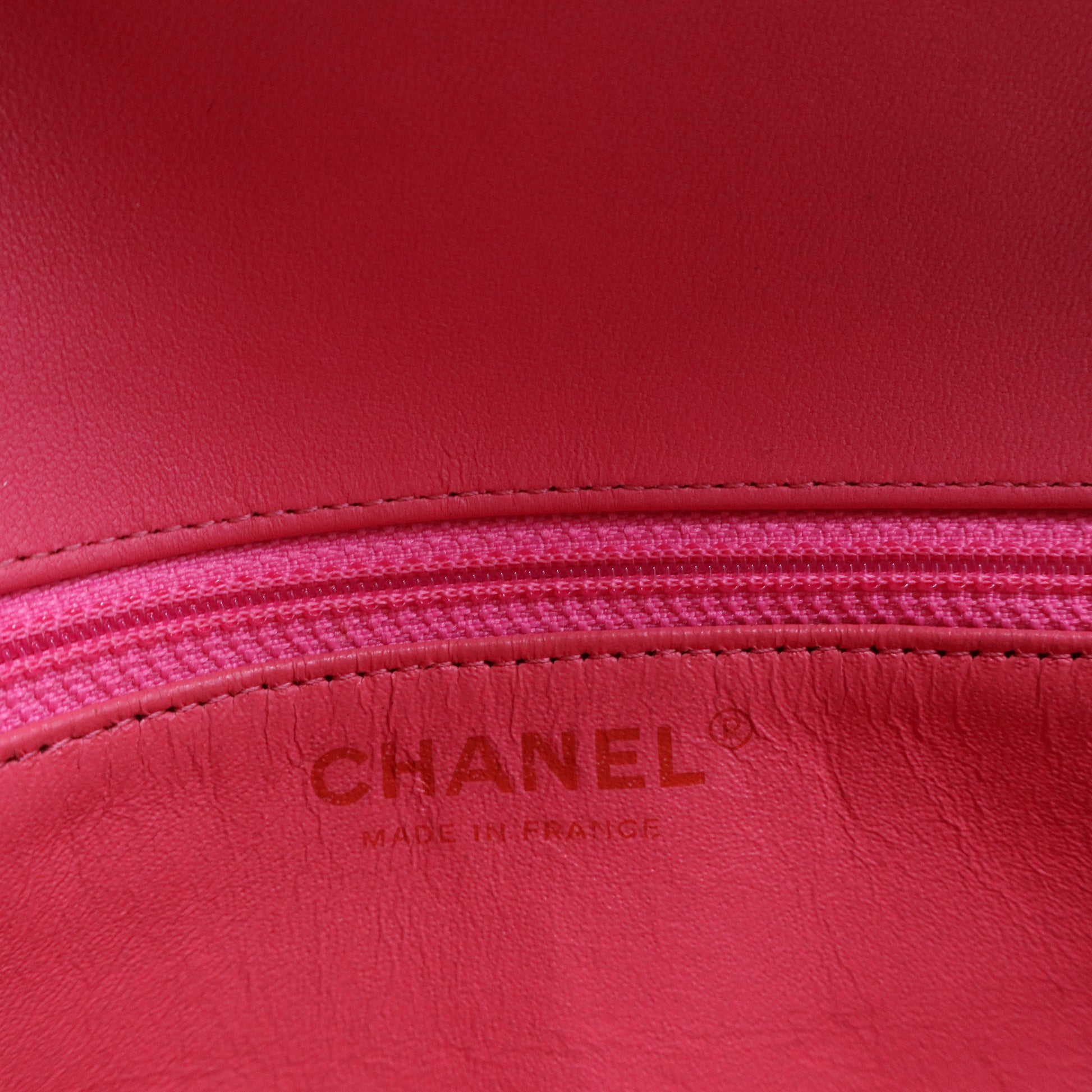 Chanel 3 Compartment Flap Bag Quilted Lambskin Medium