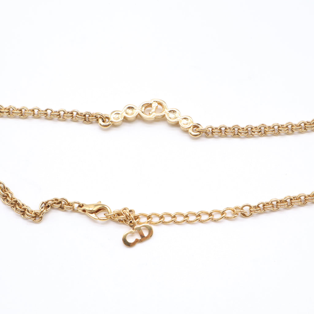 Dior Vintage Crystal CD Choker Necklace W21551