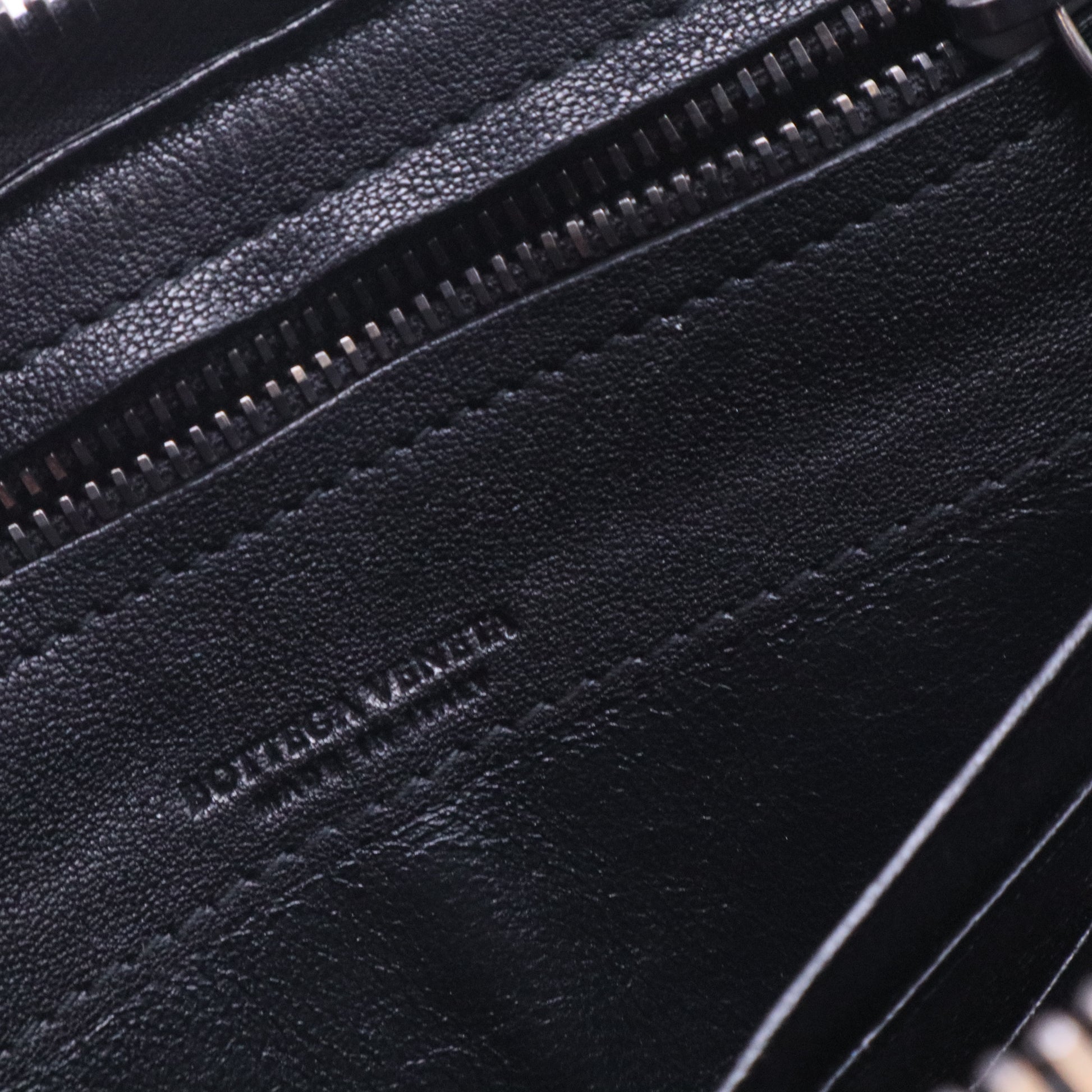 Tricolor Intrecciato Woven Leather Zip Wallet