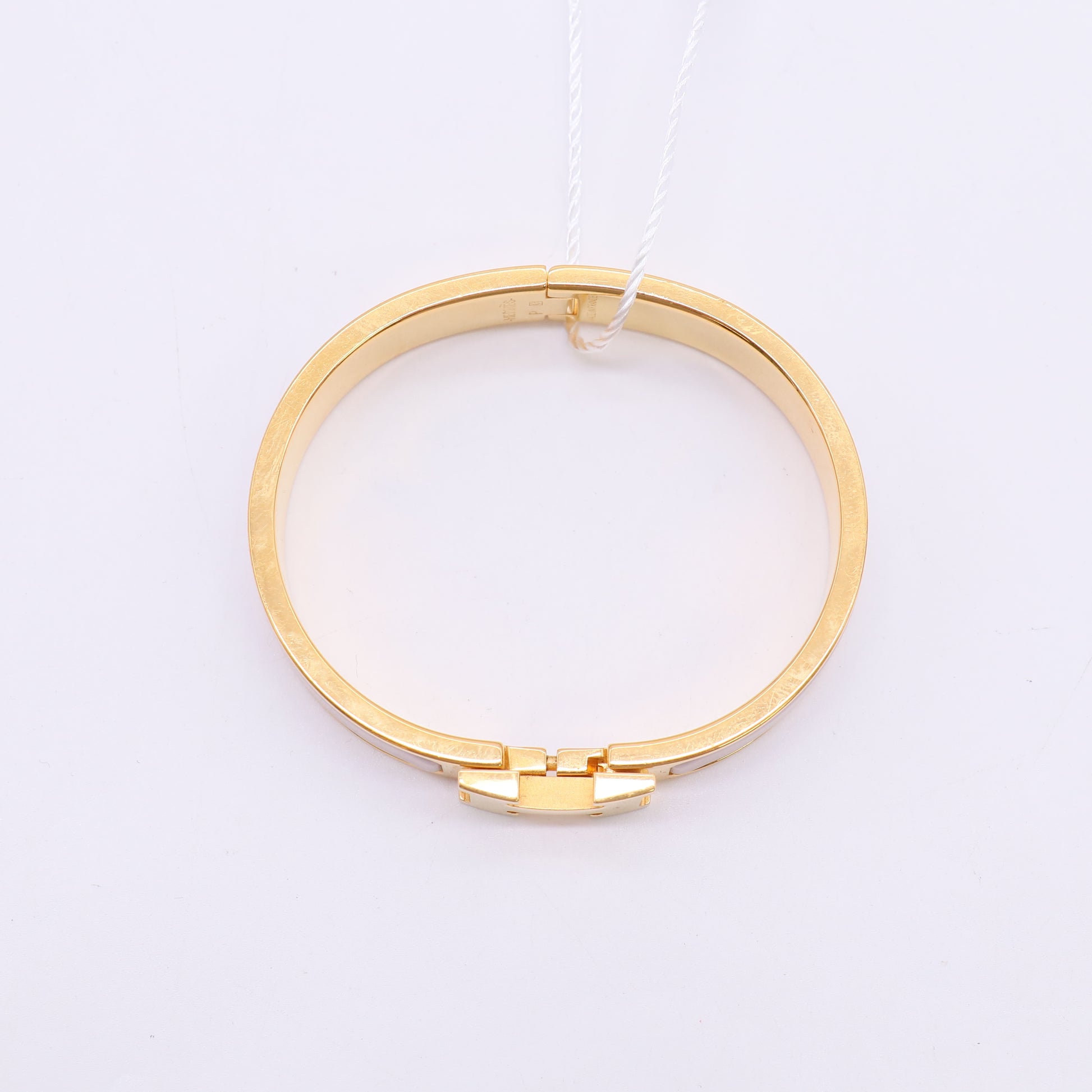Hermes Enamel Narrow Clic H Bracelet twins LDZ986
