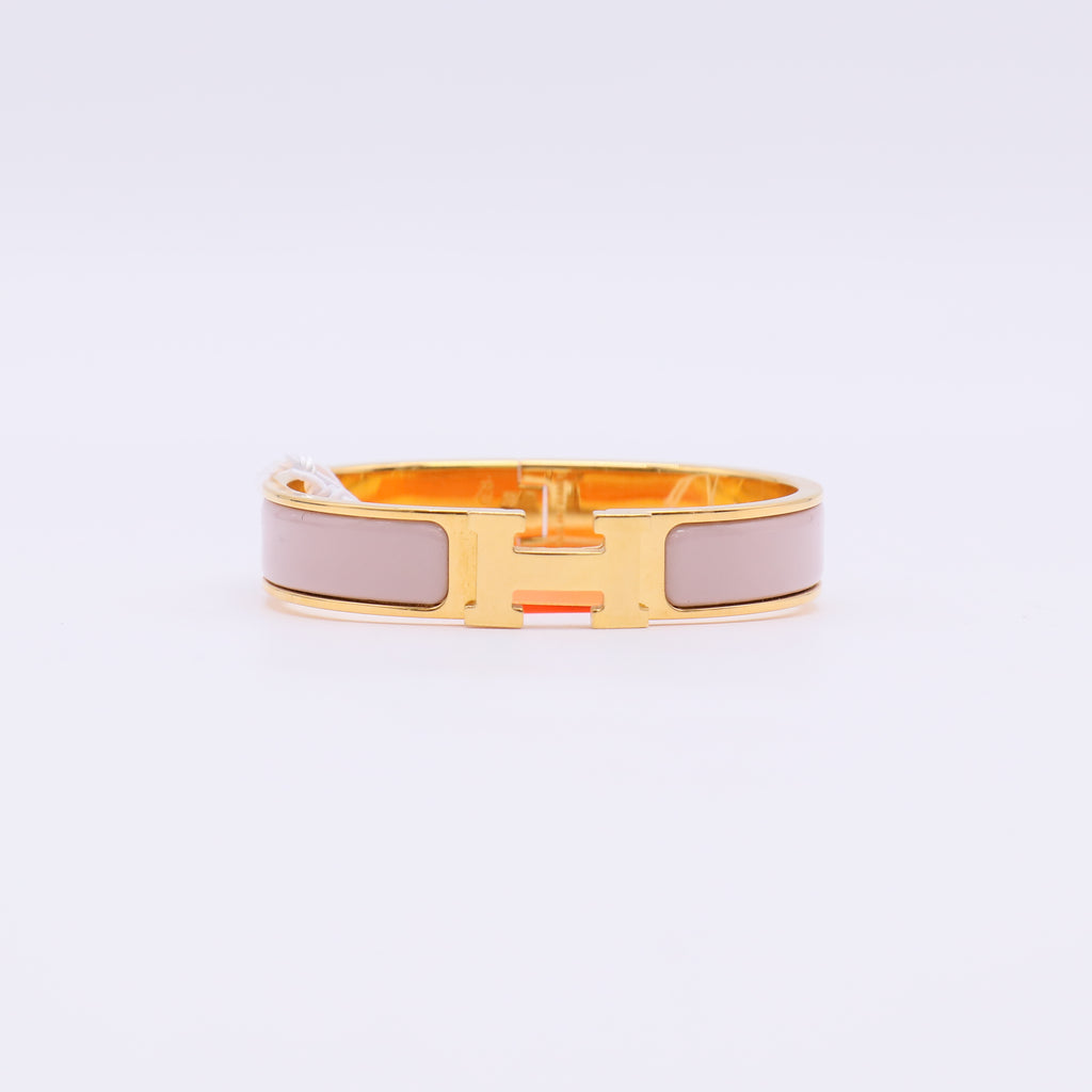 Hermes Enamel Narrow Clic H Bracelet twins LDZ986