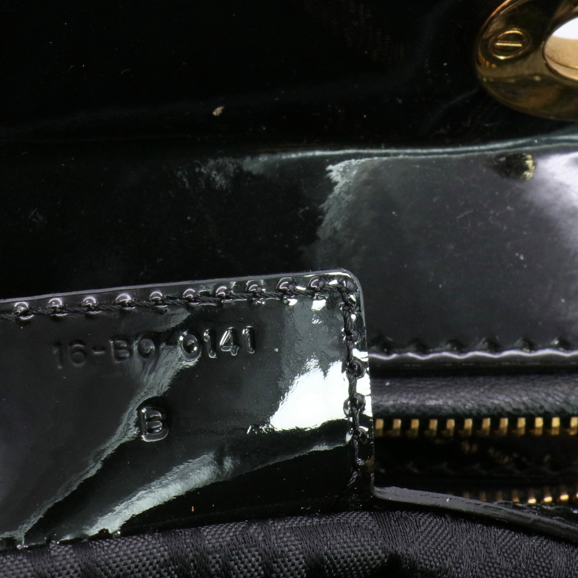 Patent Cannage Large Lady Dior Black twins