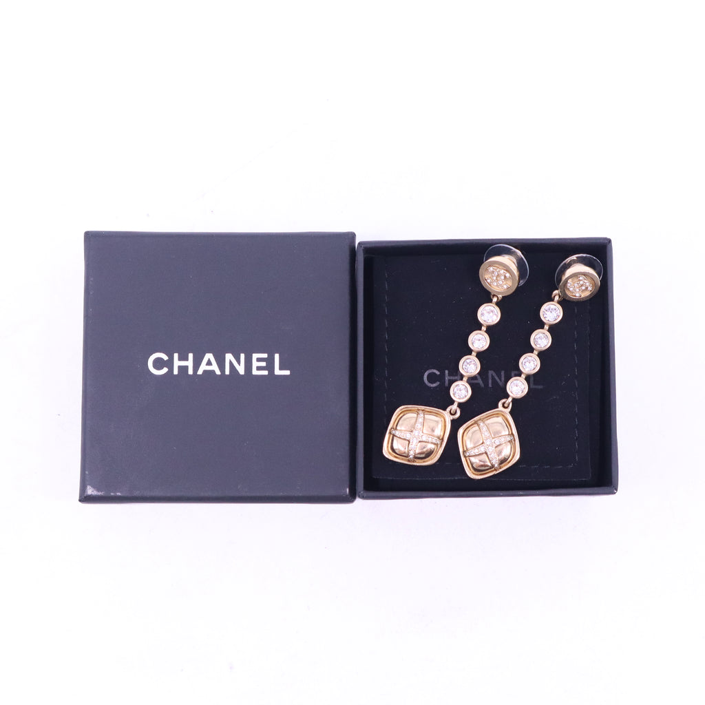 CHANE Lmetal diamond earrings W20933