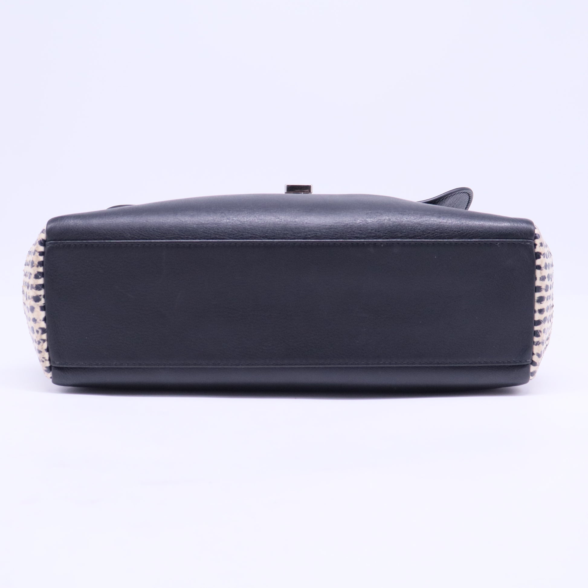 Diorling Shoulder Bag Leather with Python Large Twins B20257