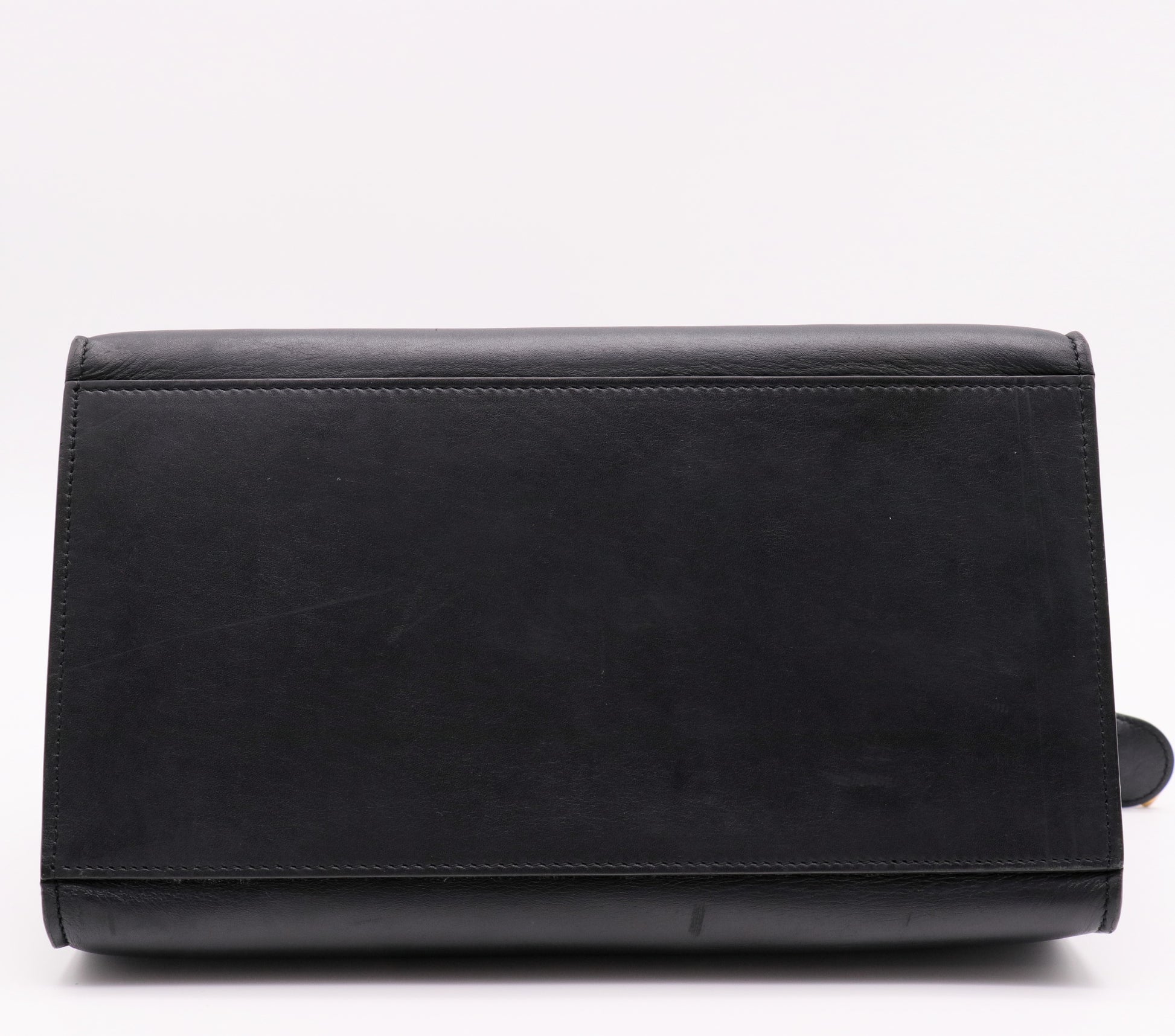 Calfskin Box Flap Top Handle Bag twins