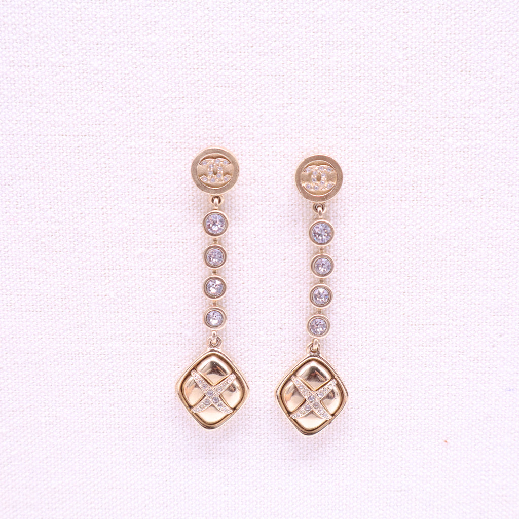 CHANE Lmetal diamond earrings W20933