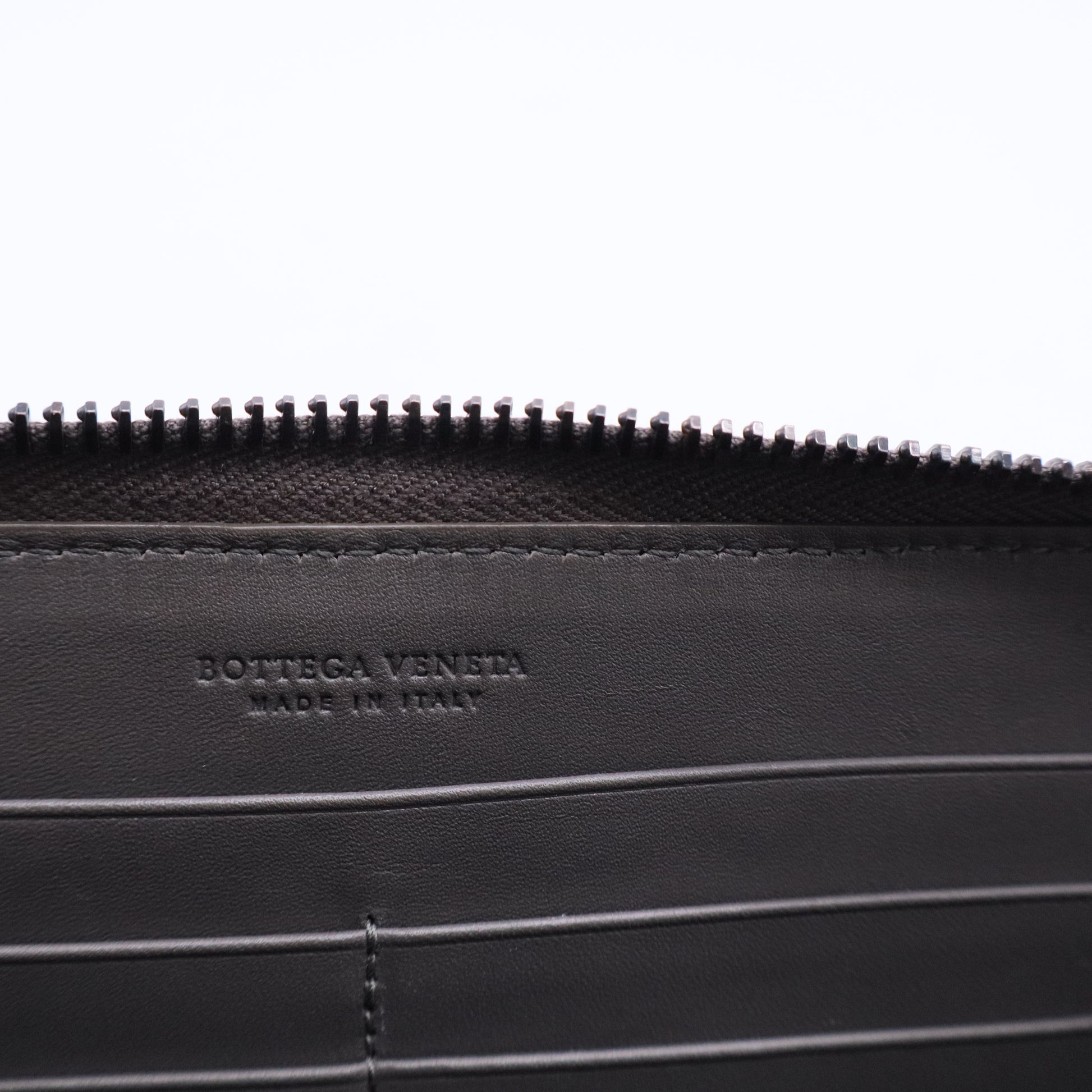 Grey Leather Long Wallet W20388
