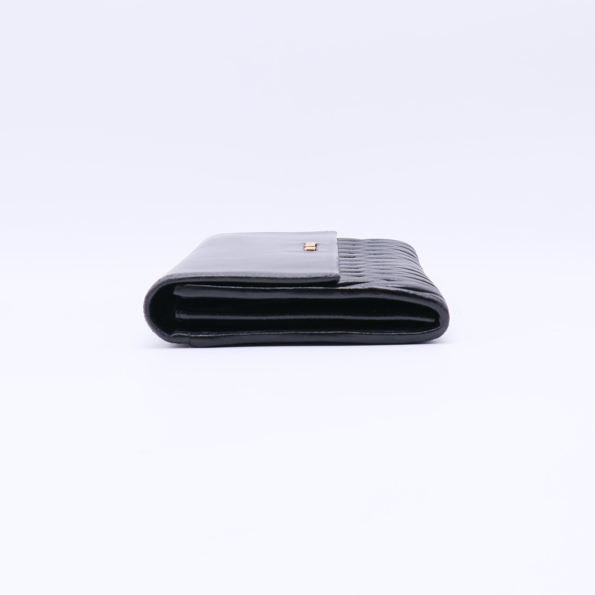 Miu Miu Matelasse Leather Flap Long Wallet W21633