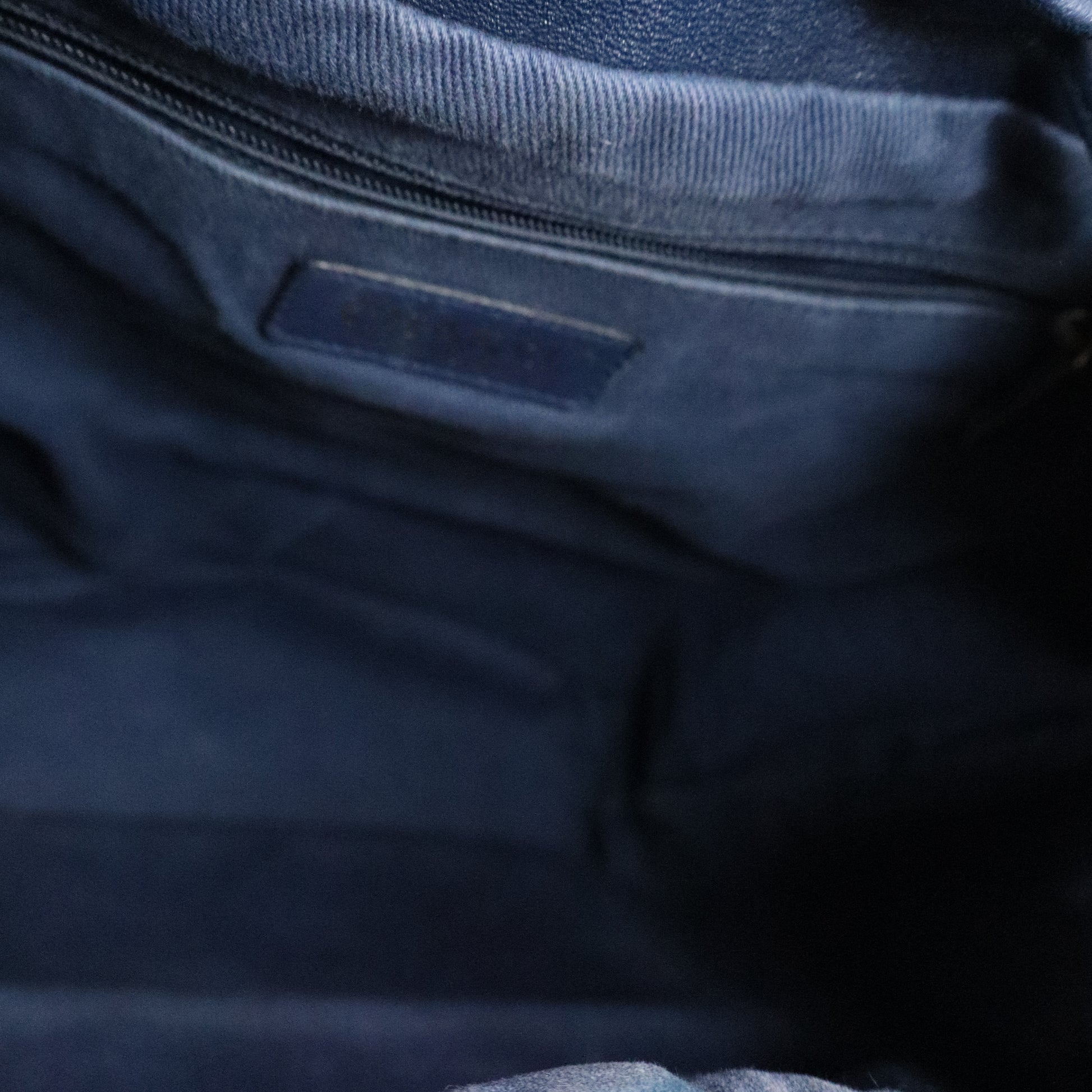 Daily Round Backpack Quilted Calfskin with Caviar