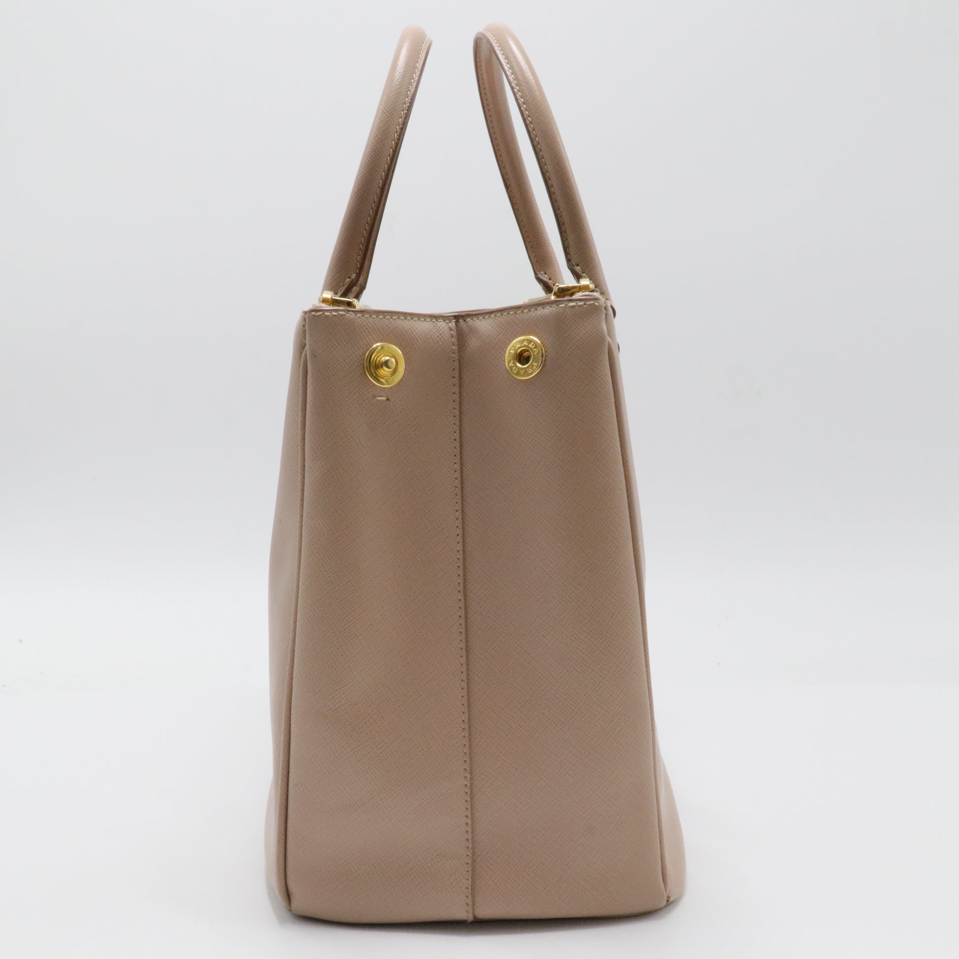Double Zip Lux Tote Saffiano Leather Large