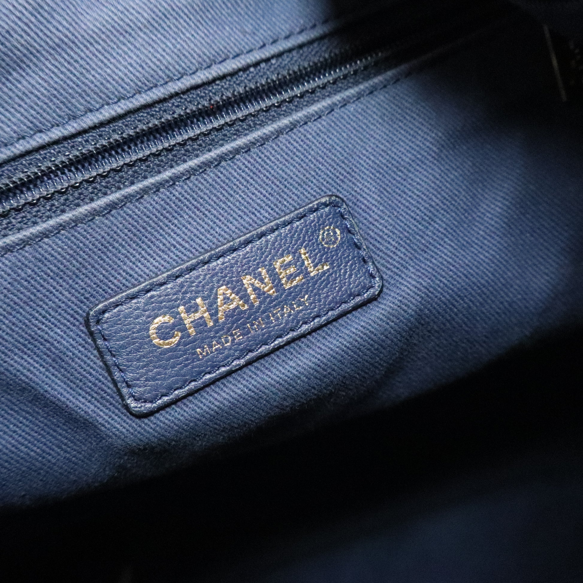 Daily Round Backpack Quilted Calfskin with Caviar