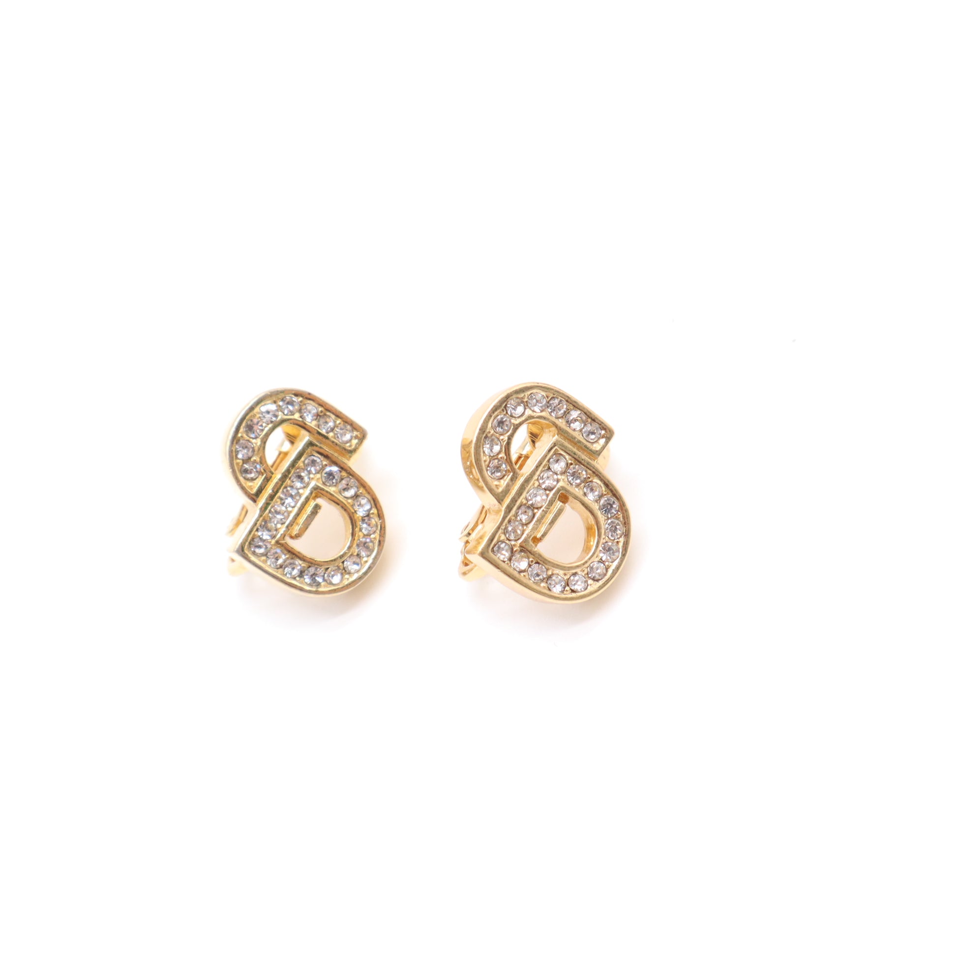 Dior Crystal CD Clip On Earrings W21531