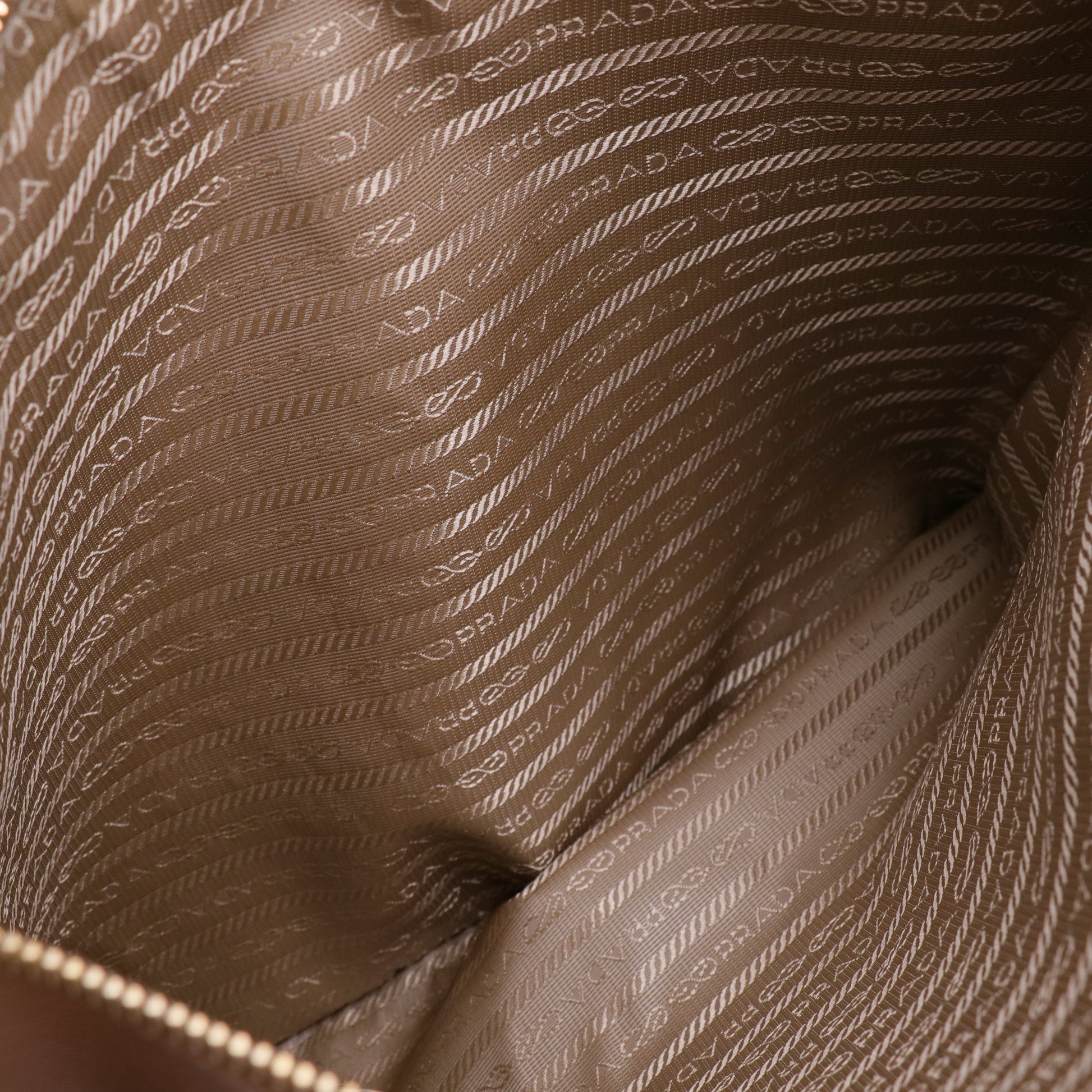 Saffiano Lux Large Double Zip Tote Caramel twins