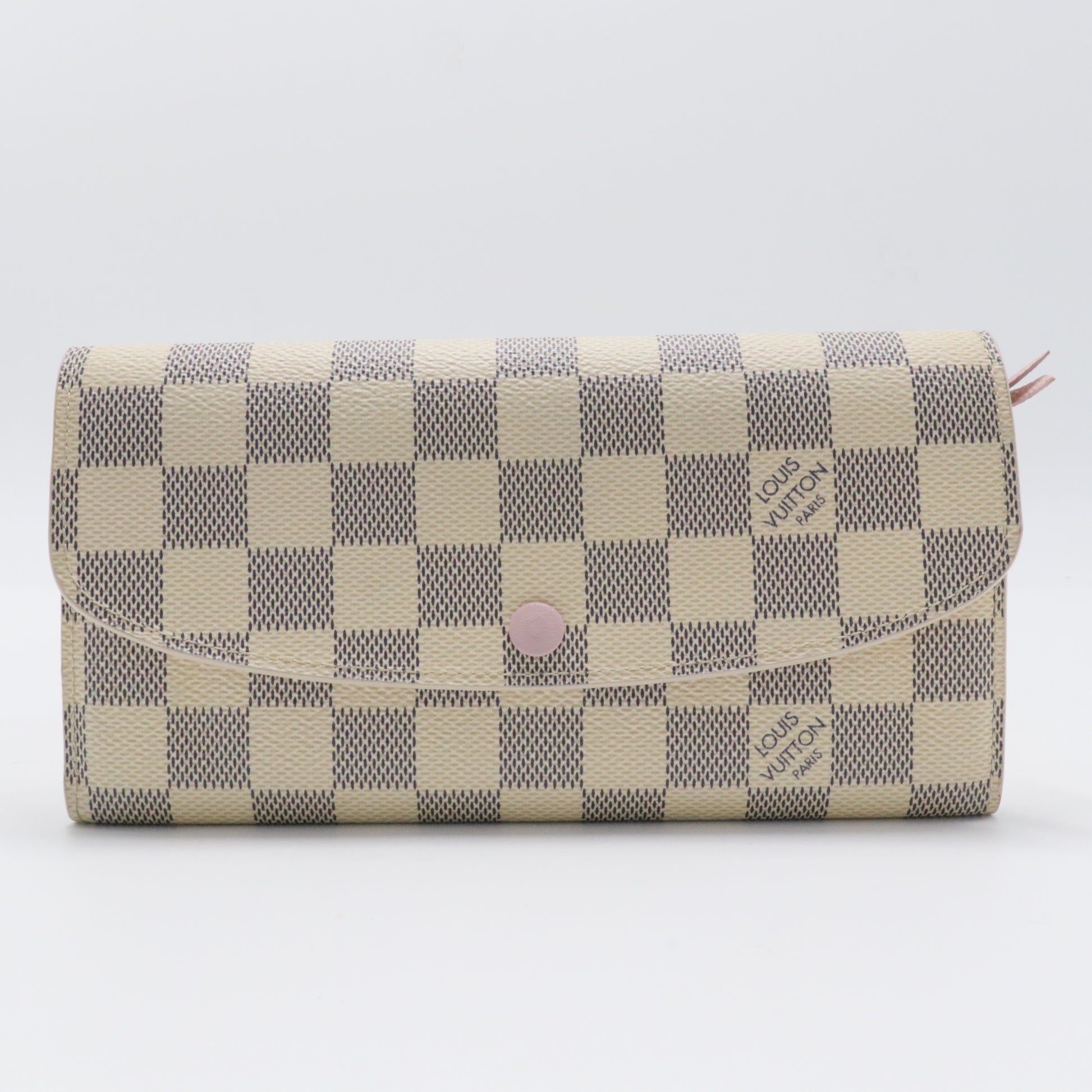 Louis Vuitton  Damier Azur Emilie Wallet Rose Ballerine