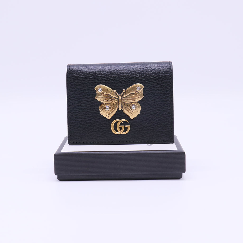 Double G Logo Leather Compact Wallet W21883
