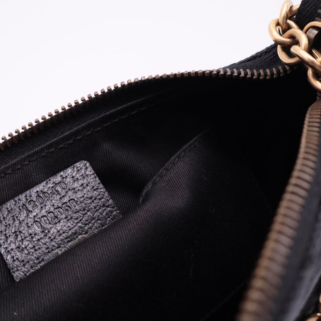 GG Canvas Nail Chain Pochette