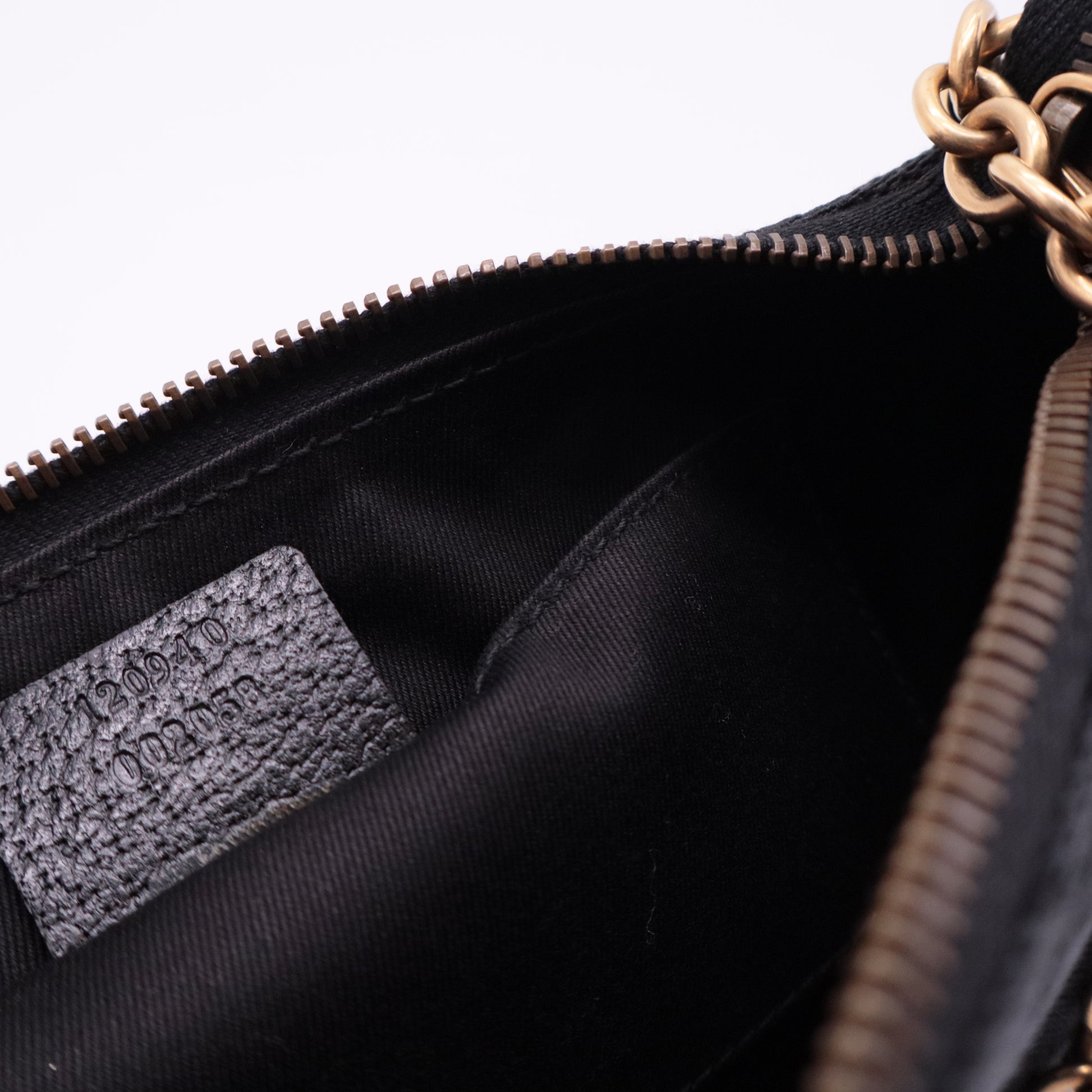GG Canvas Nail Chain Pochette